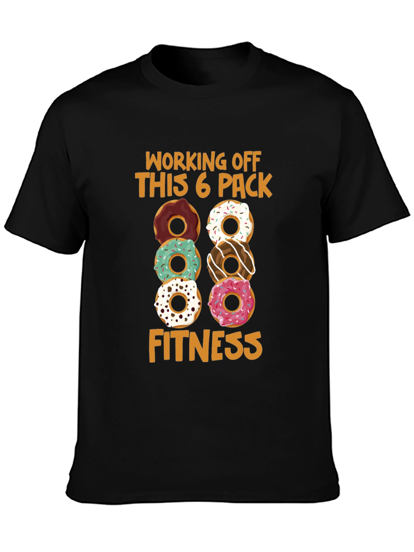 Donut 6-Pack Fitness T-Shirt