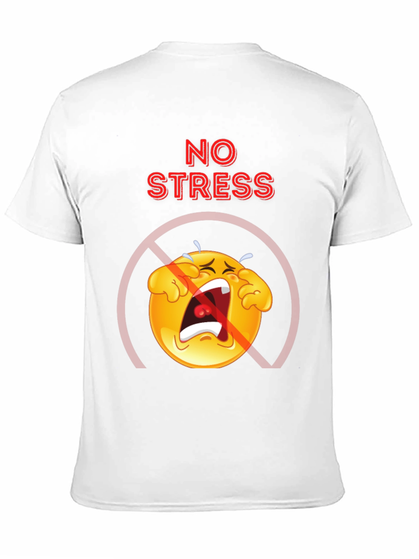 No Stress Emoji T-Shirt - Comfort Fit