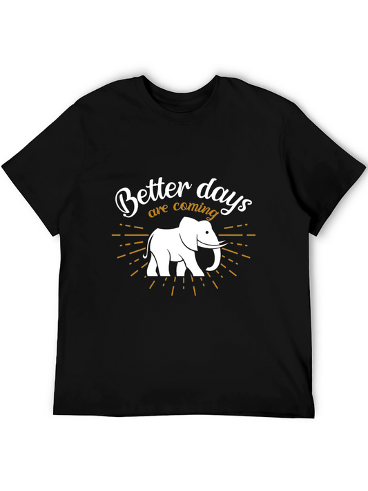 Better Days Elephant Graphic Tee - Stylish Comfort