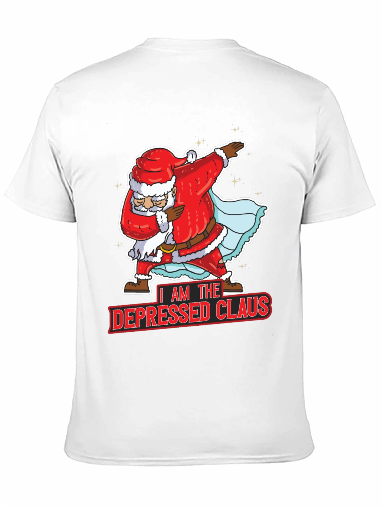 Depressed Claus Santa Dabbing Christmas T-Shirt