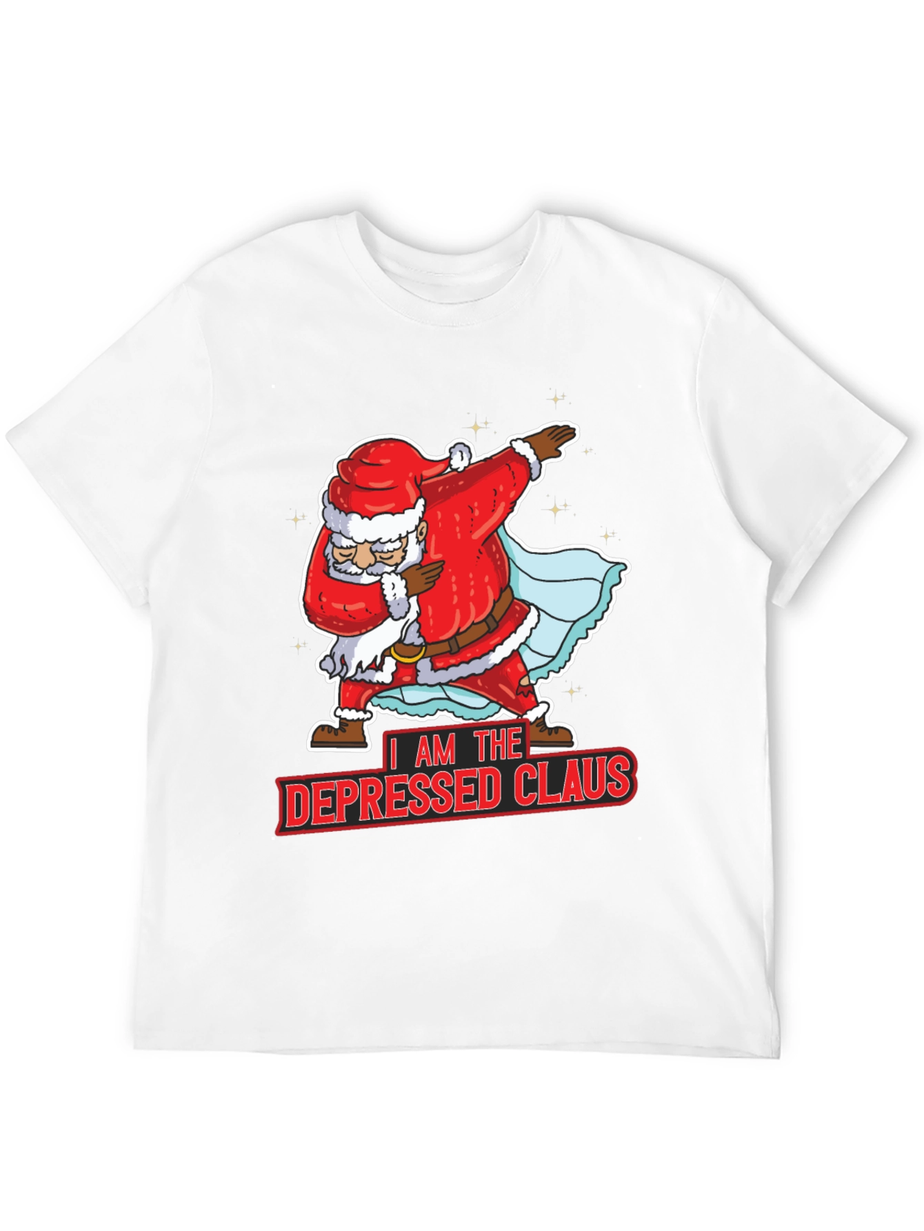 Depressed Claus Santa Dabbing Christmas T-Shirt