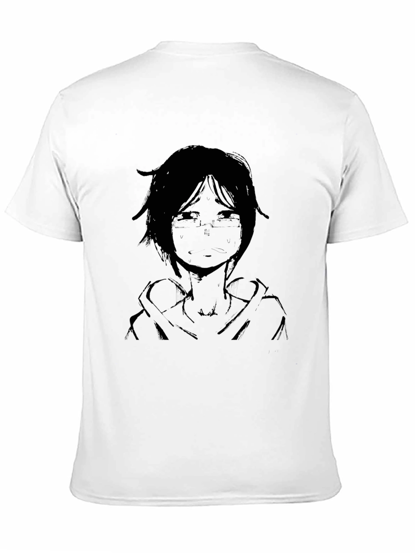 Anime Character Graphic Black T-Shirt