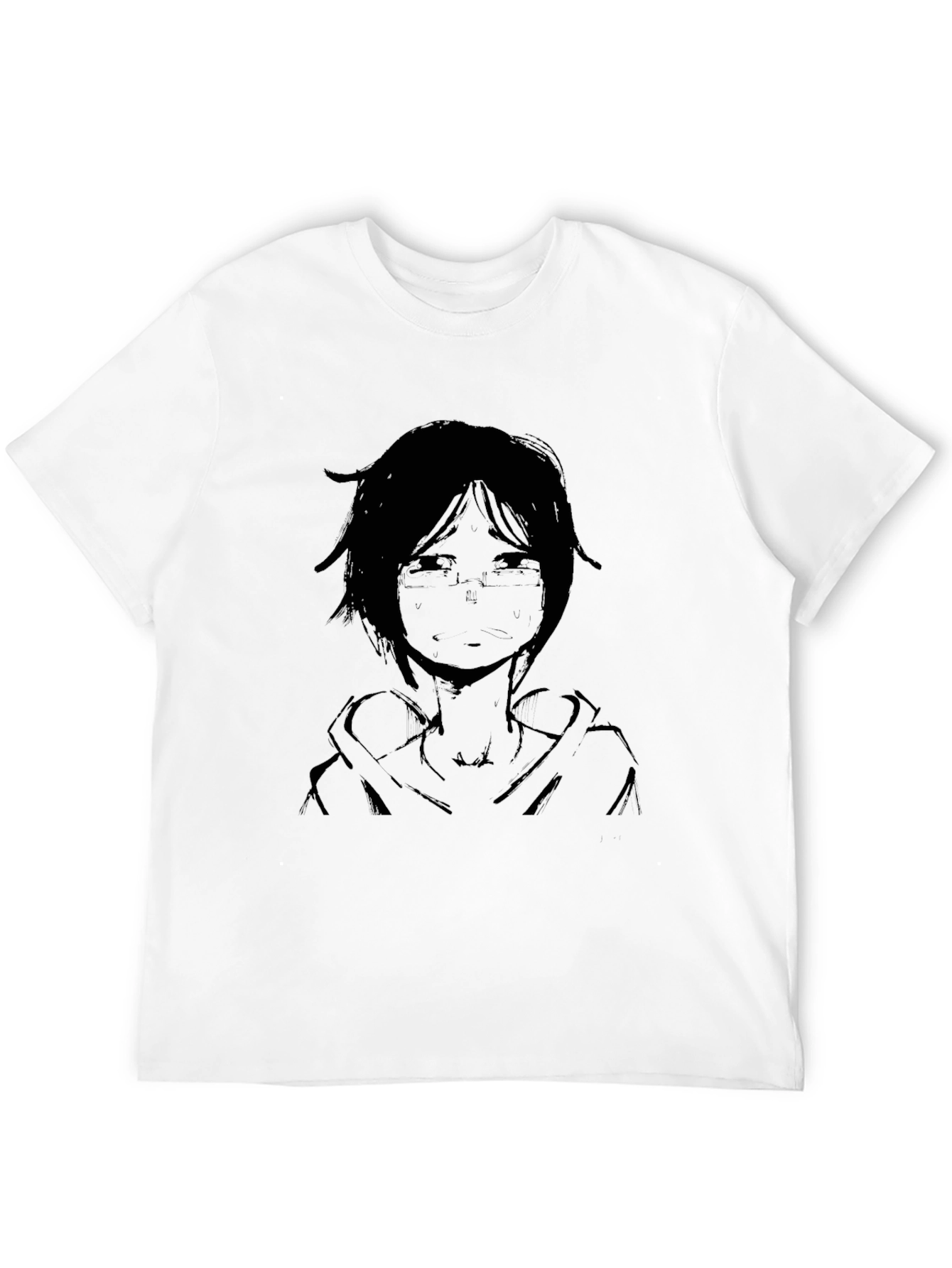 Anime Character Graphic Black T-Shirt