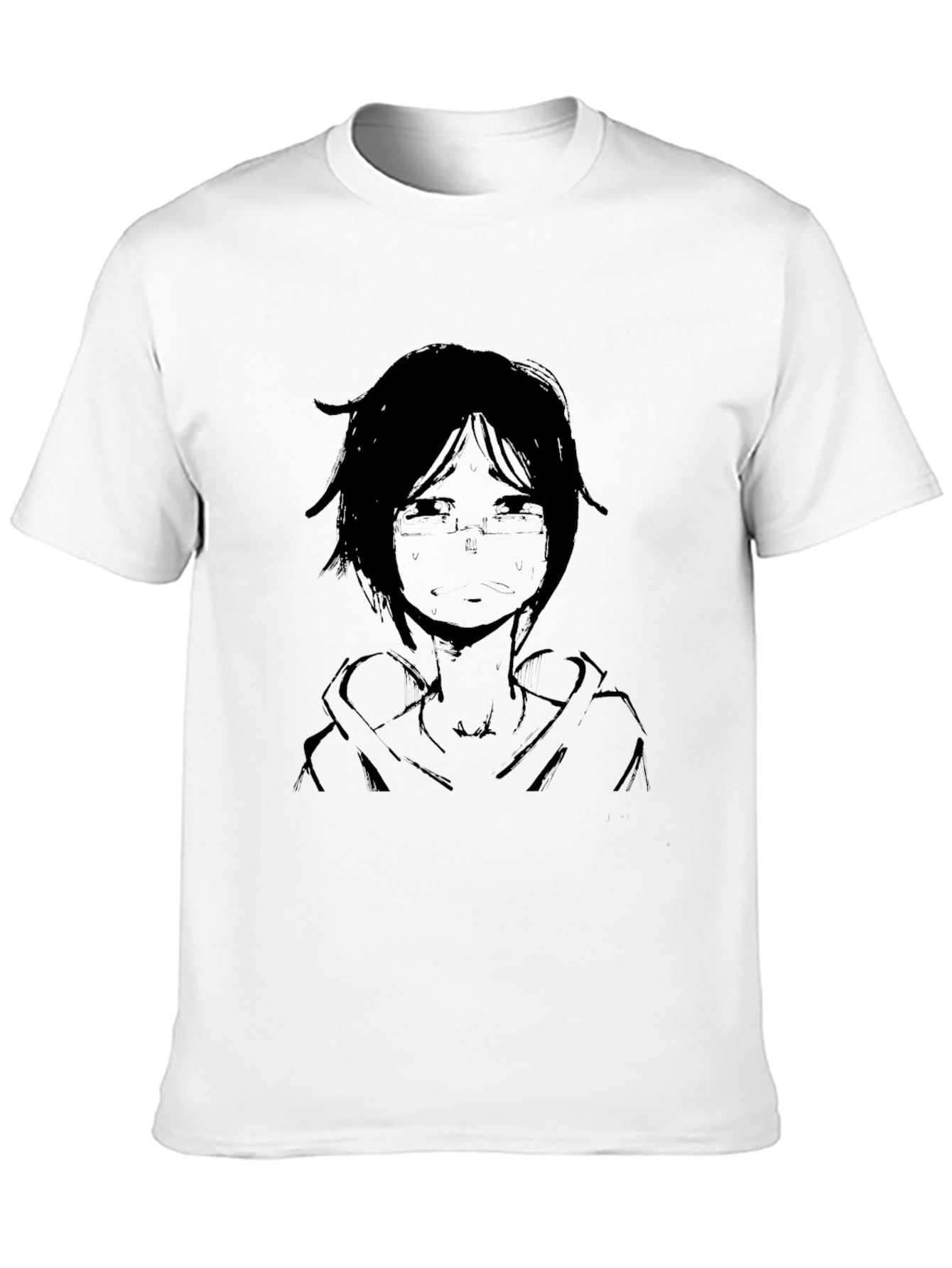 Anime Character Graphic Black T-Shirt