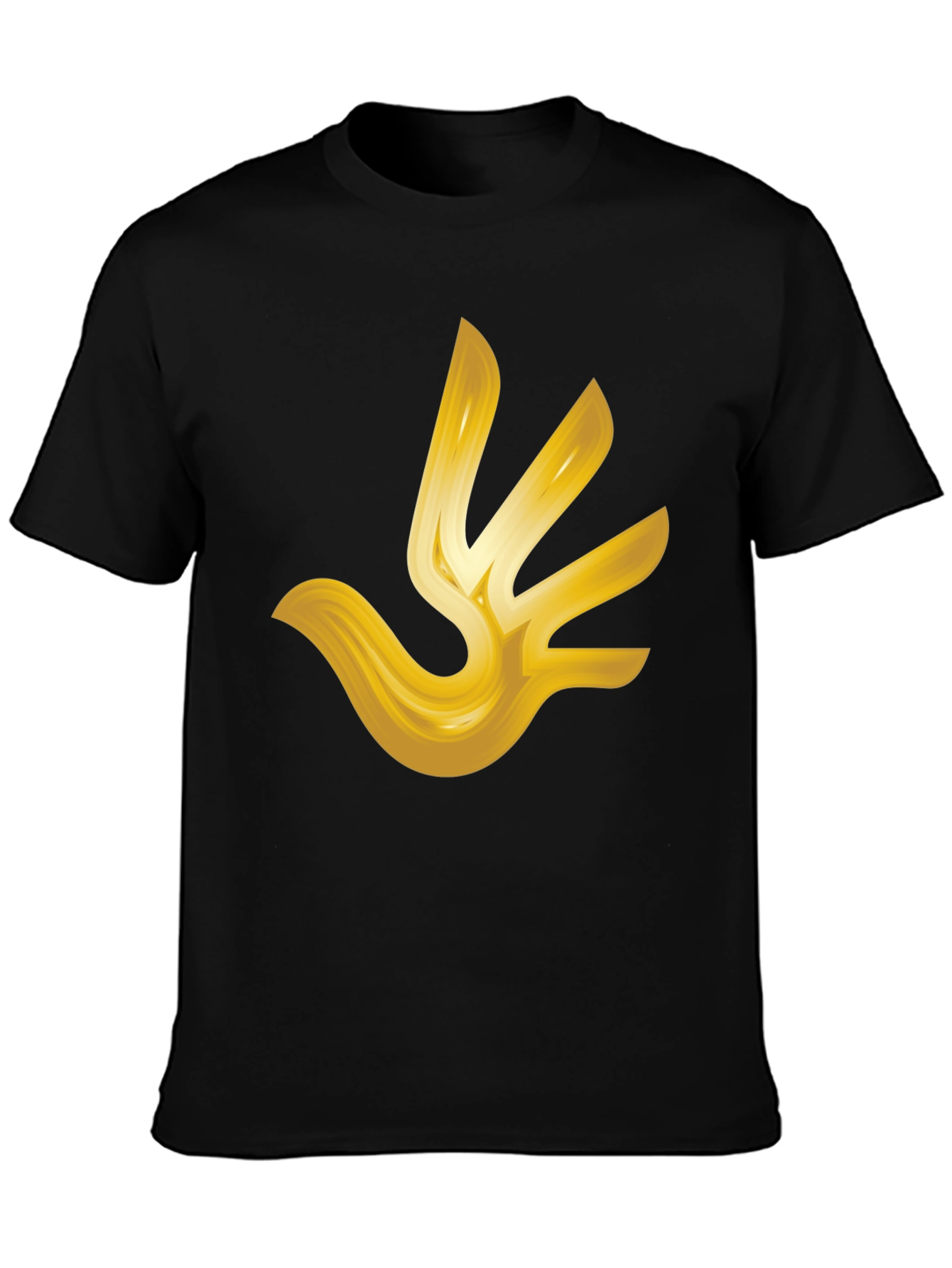 Golden Hand T-Shirt - Abstract Design