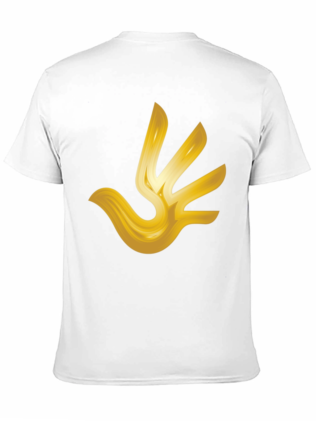 Golden Hand T-Shirt - Abstract Design