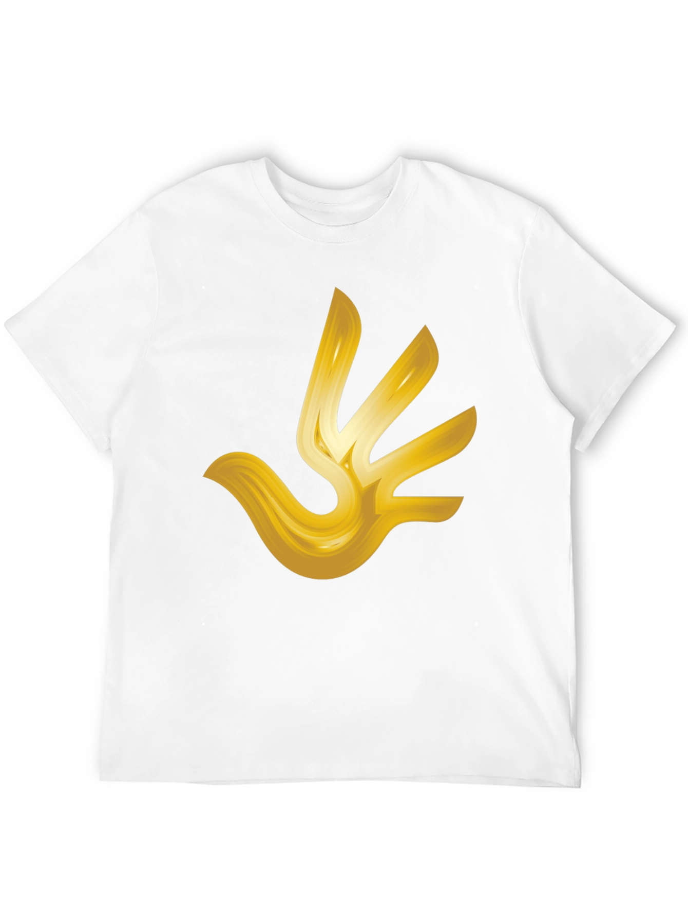 Golden Hand T-Shirt - Abstract Design