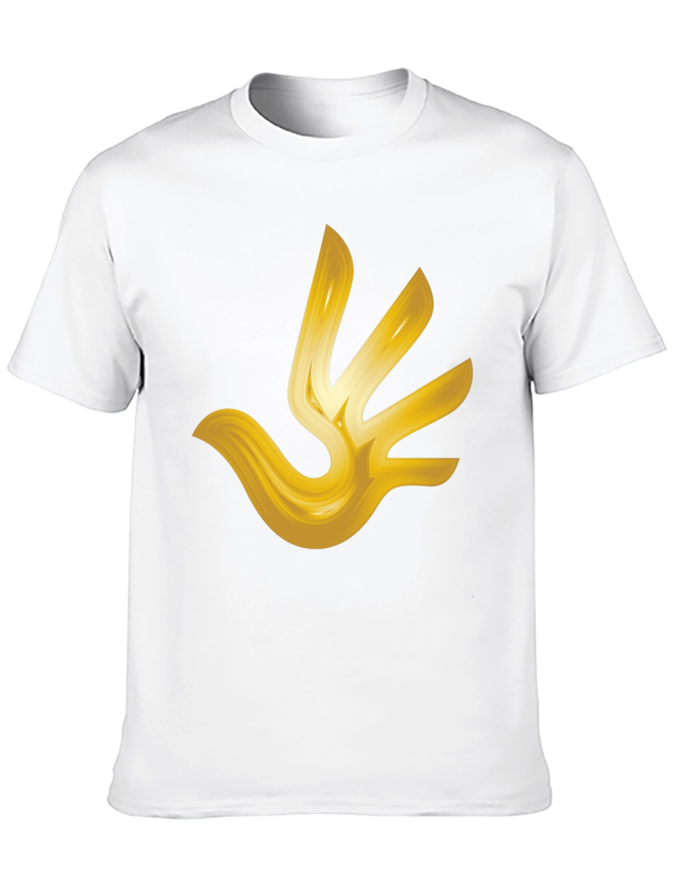 Golden Hand T-Shirt - Abstract Design