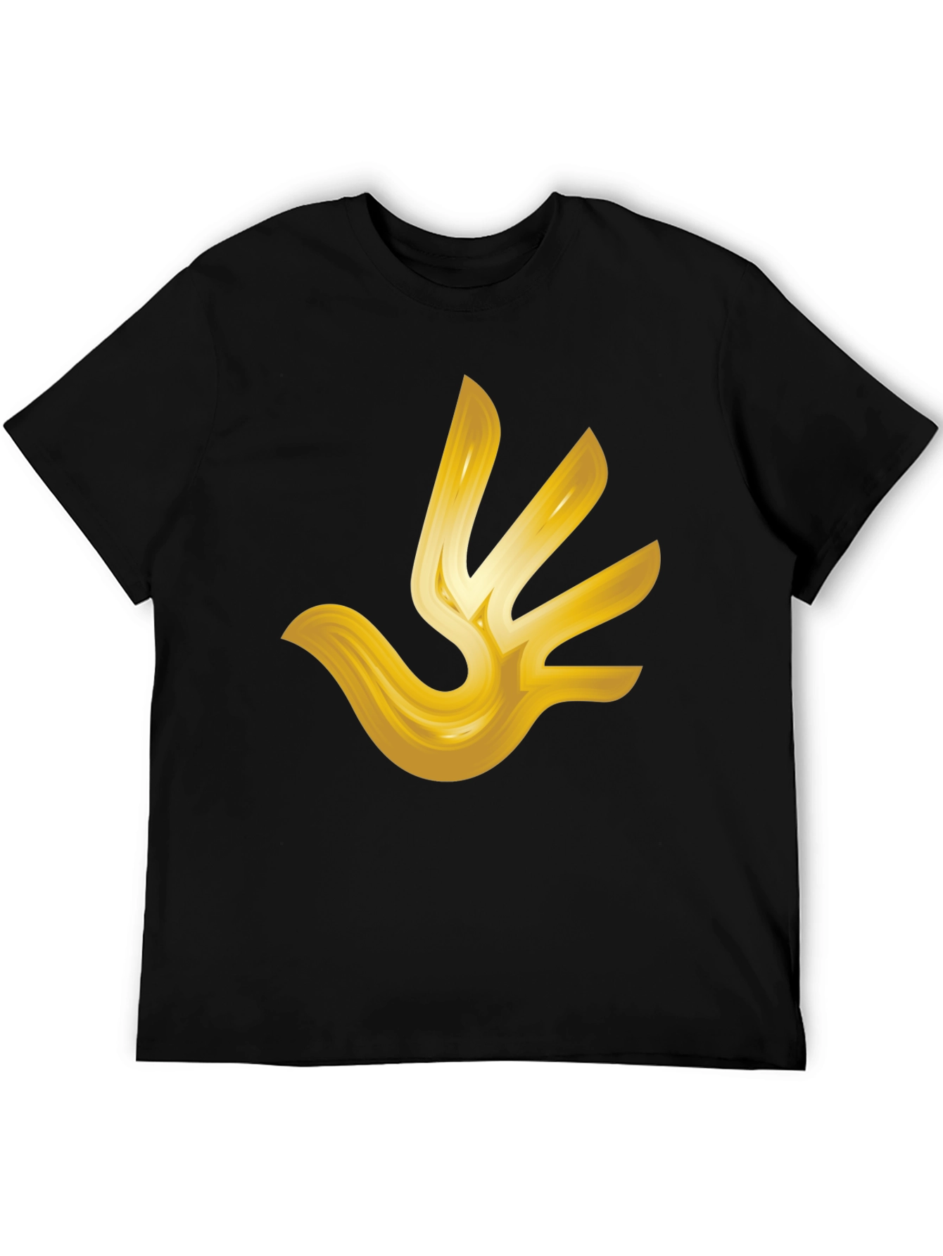 Golden Hand T-Shirt - Abstract Design
