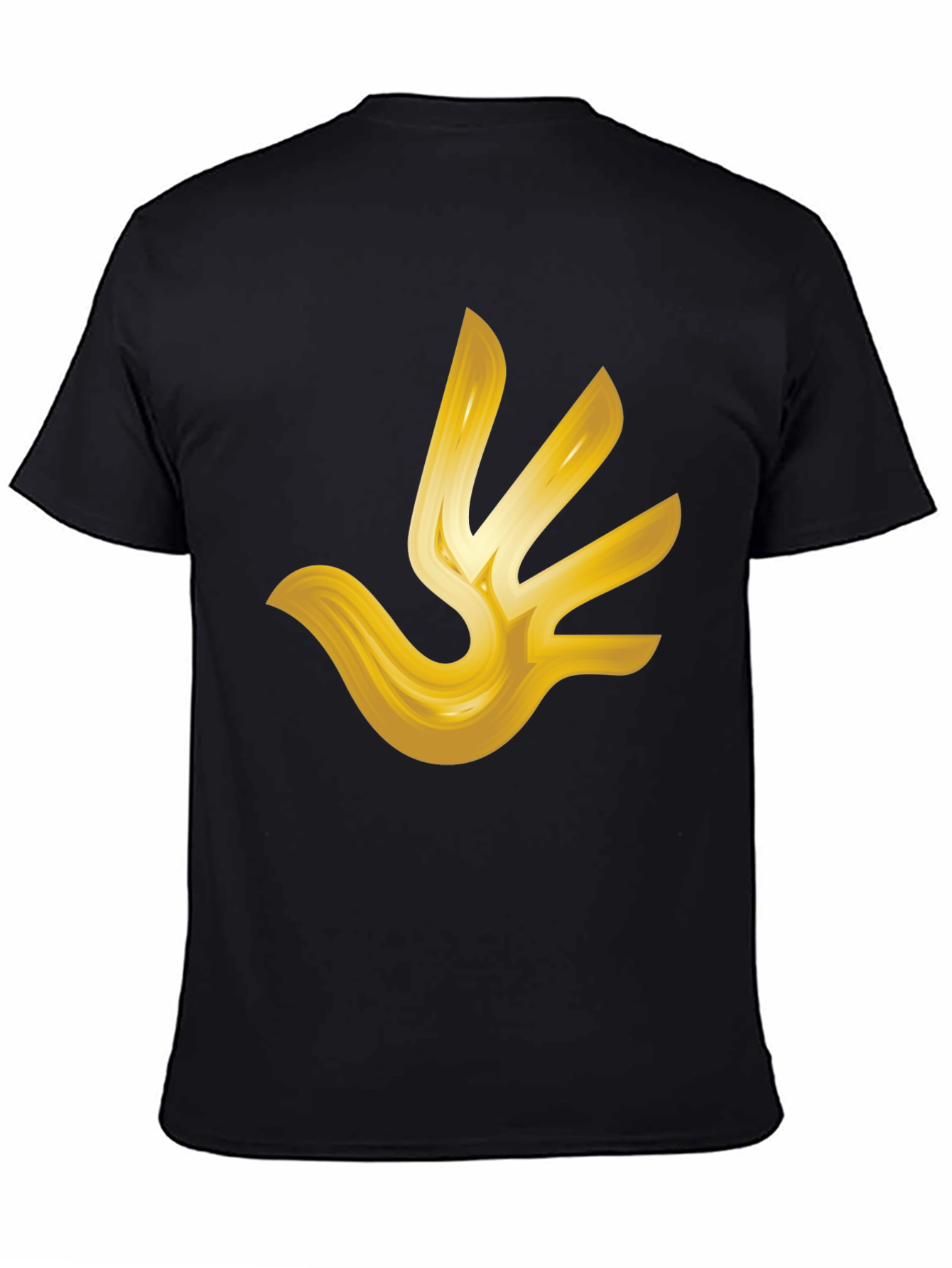 Golden Hand T-Shirt - Abstract Design