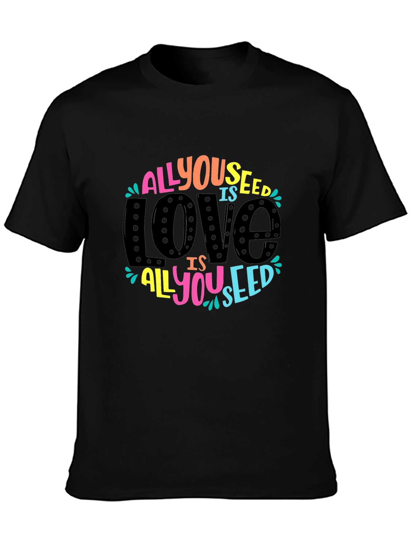 All You Need is Love Graphic Tee - Black