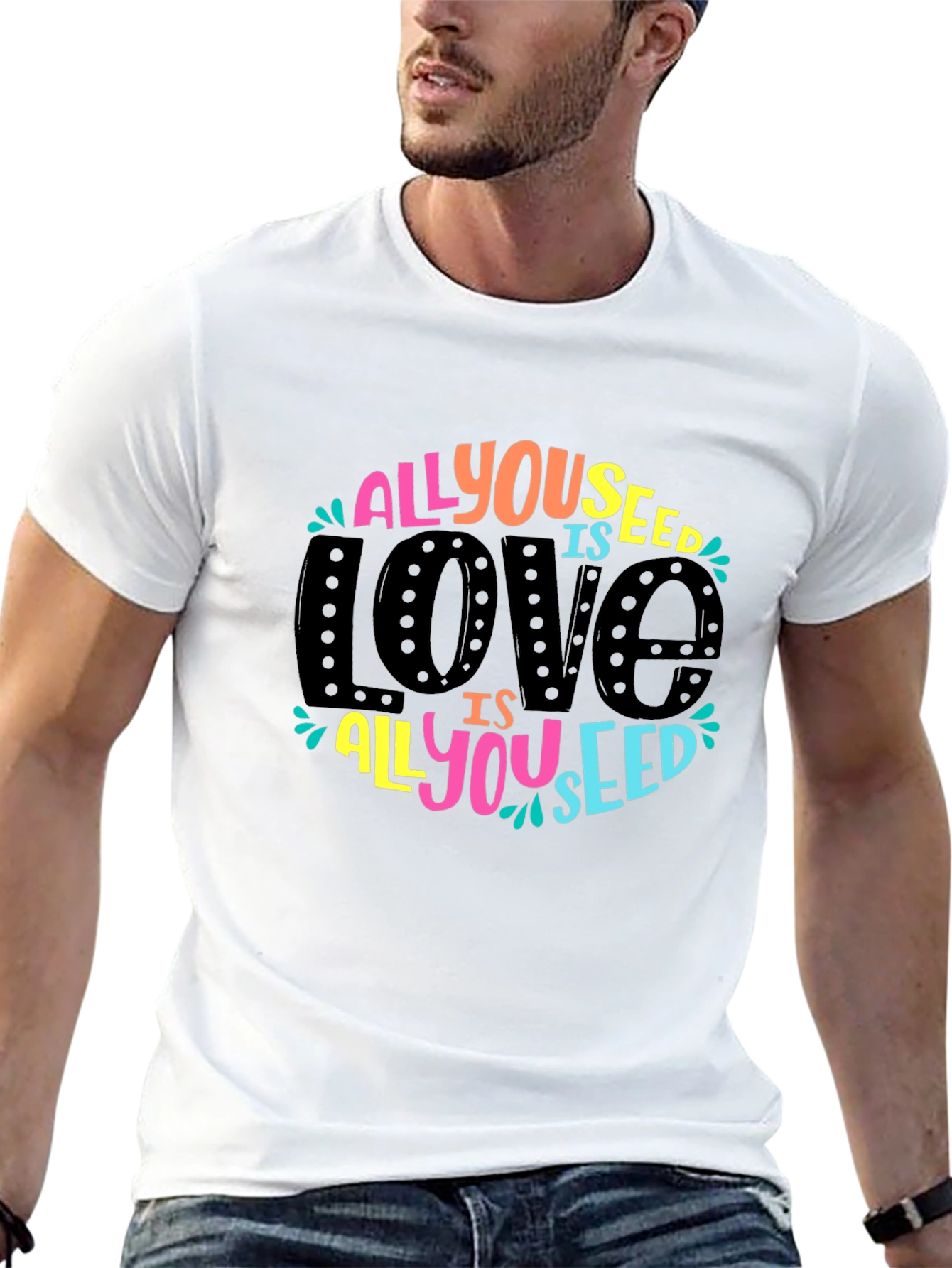 All You Need is Love Graphic Tee - Black
