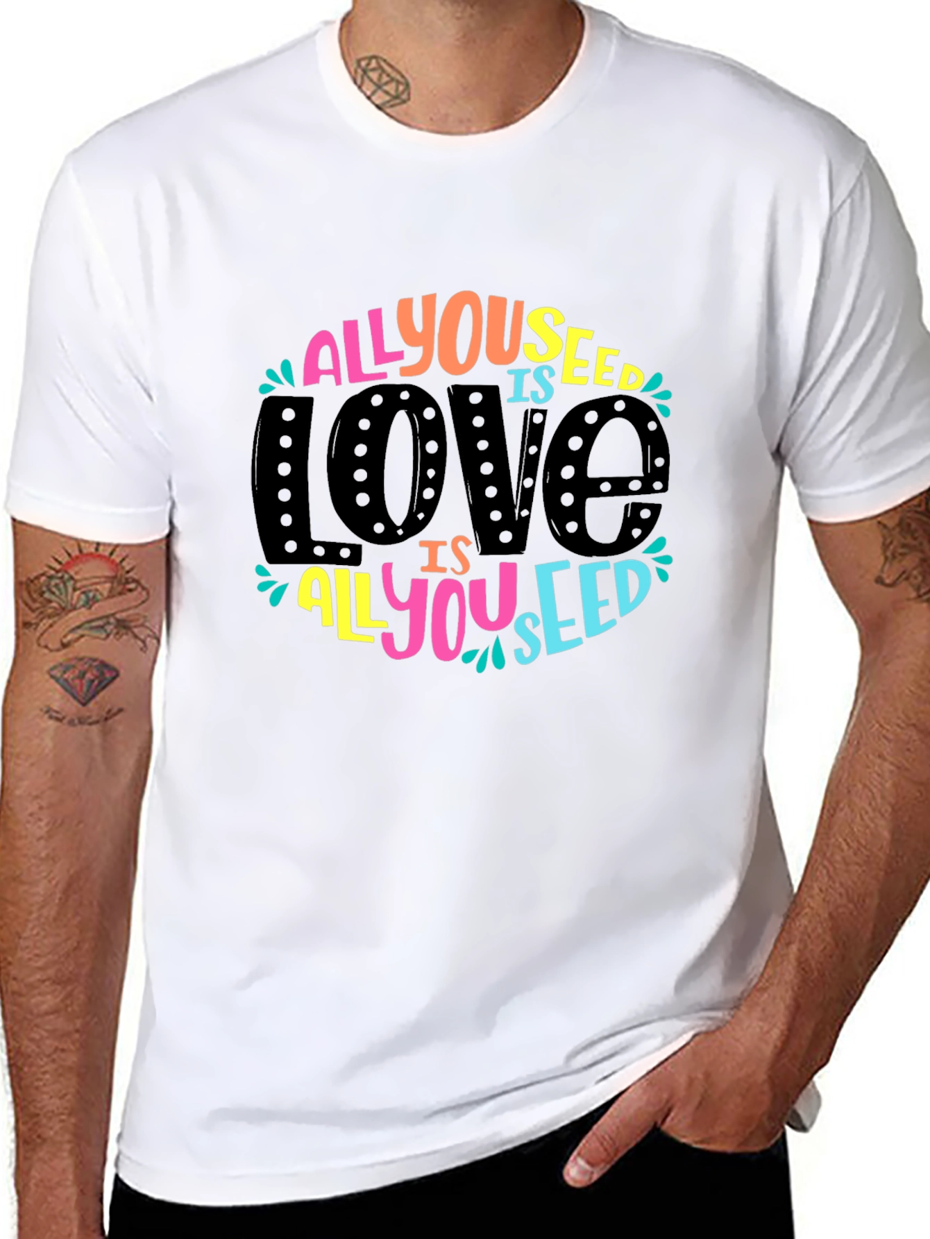 All You Need is Love Graphic Tee - Black
