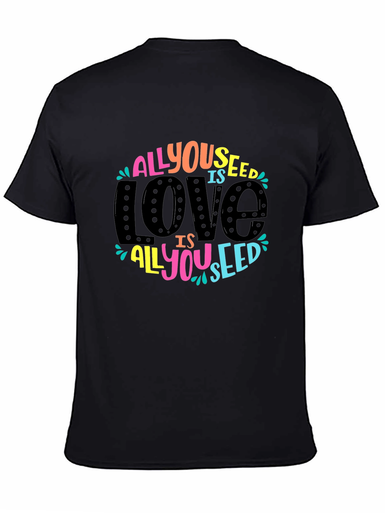 All You Need is Love Graphic Tee - Black
