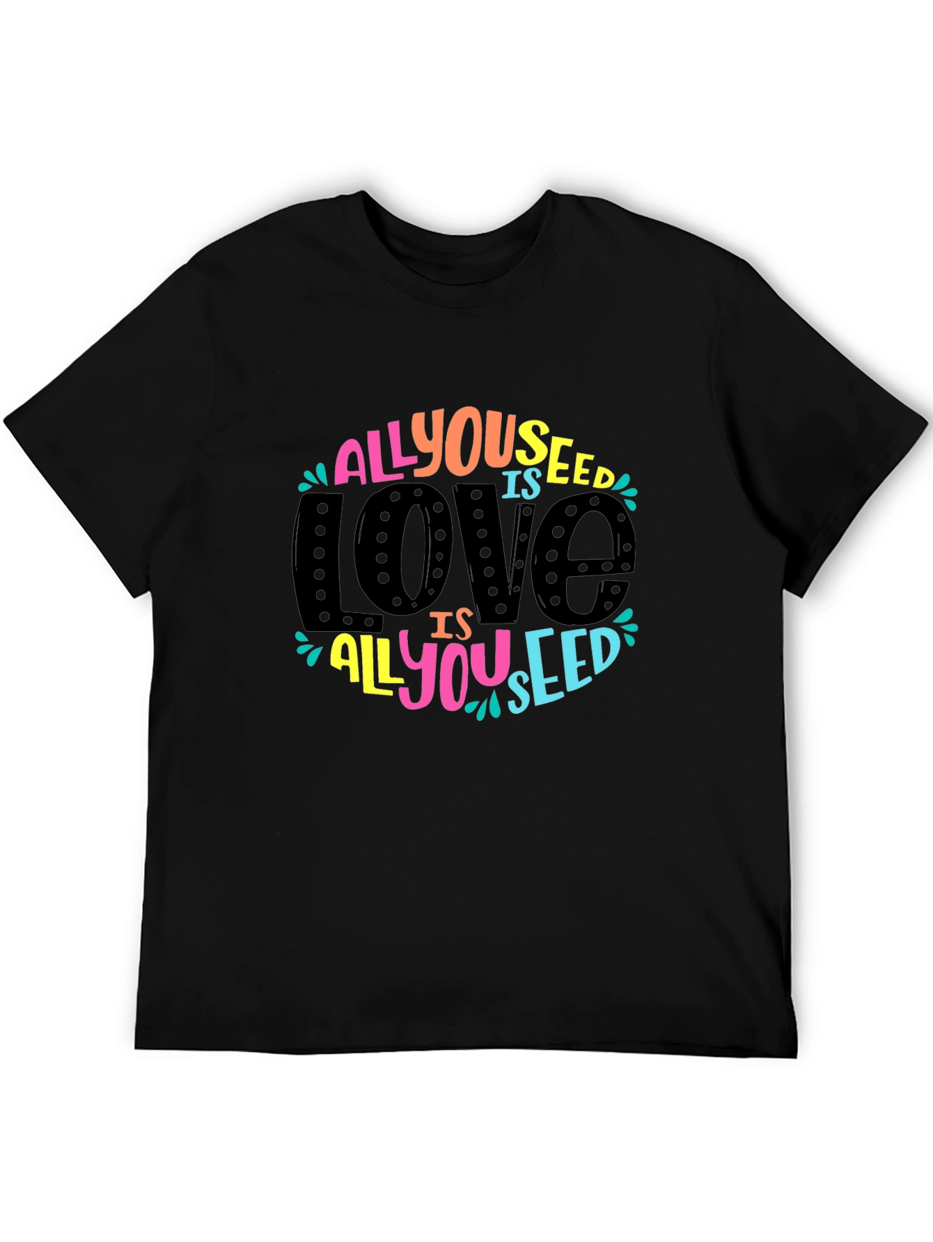 All You Need is Love Graphic Tee - Black