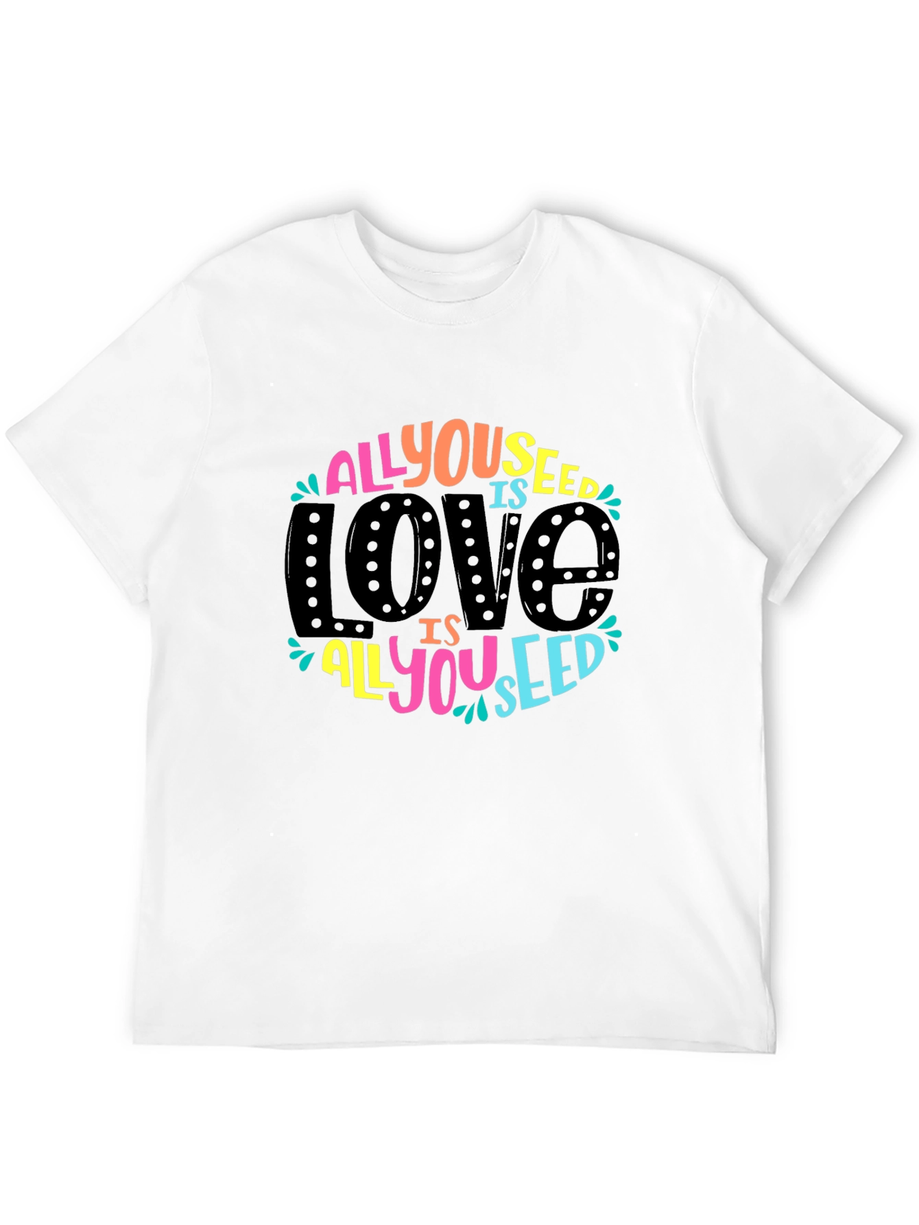 All You Need is Love Graphic Tee - Black