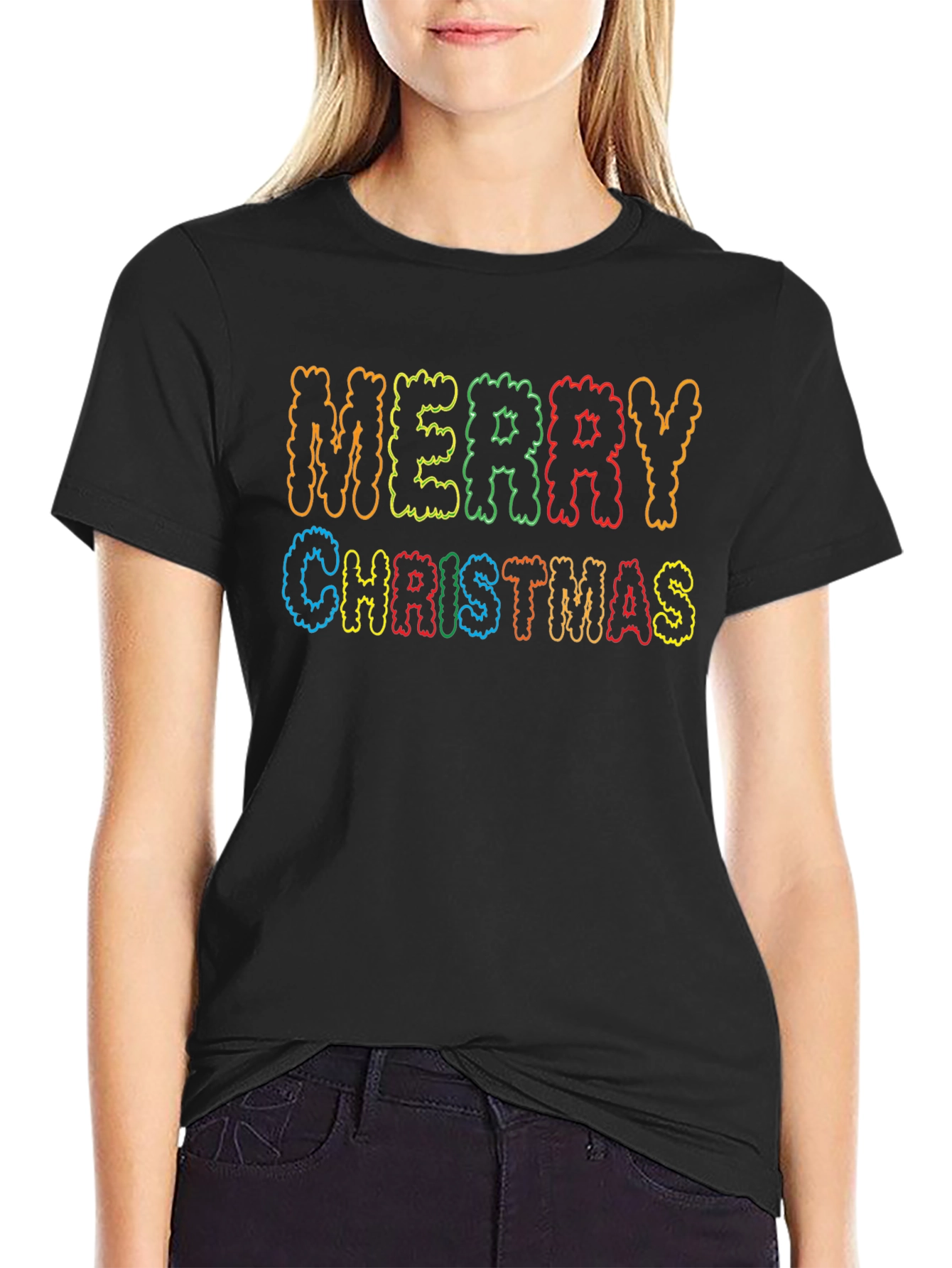 Merry Christmas Graphic Tee - Holiday Cheer!