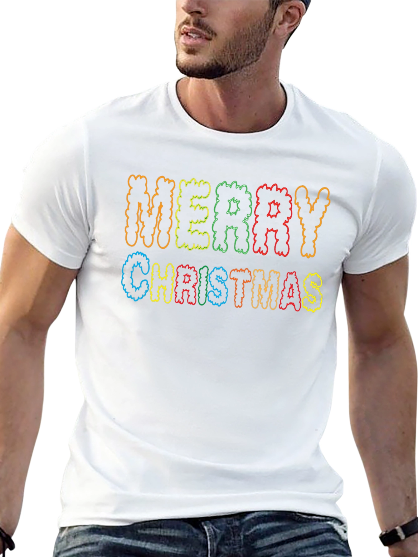 Merry Christmas Graphic Tee - Holiday Cheer!
