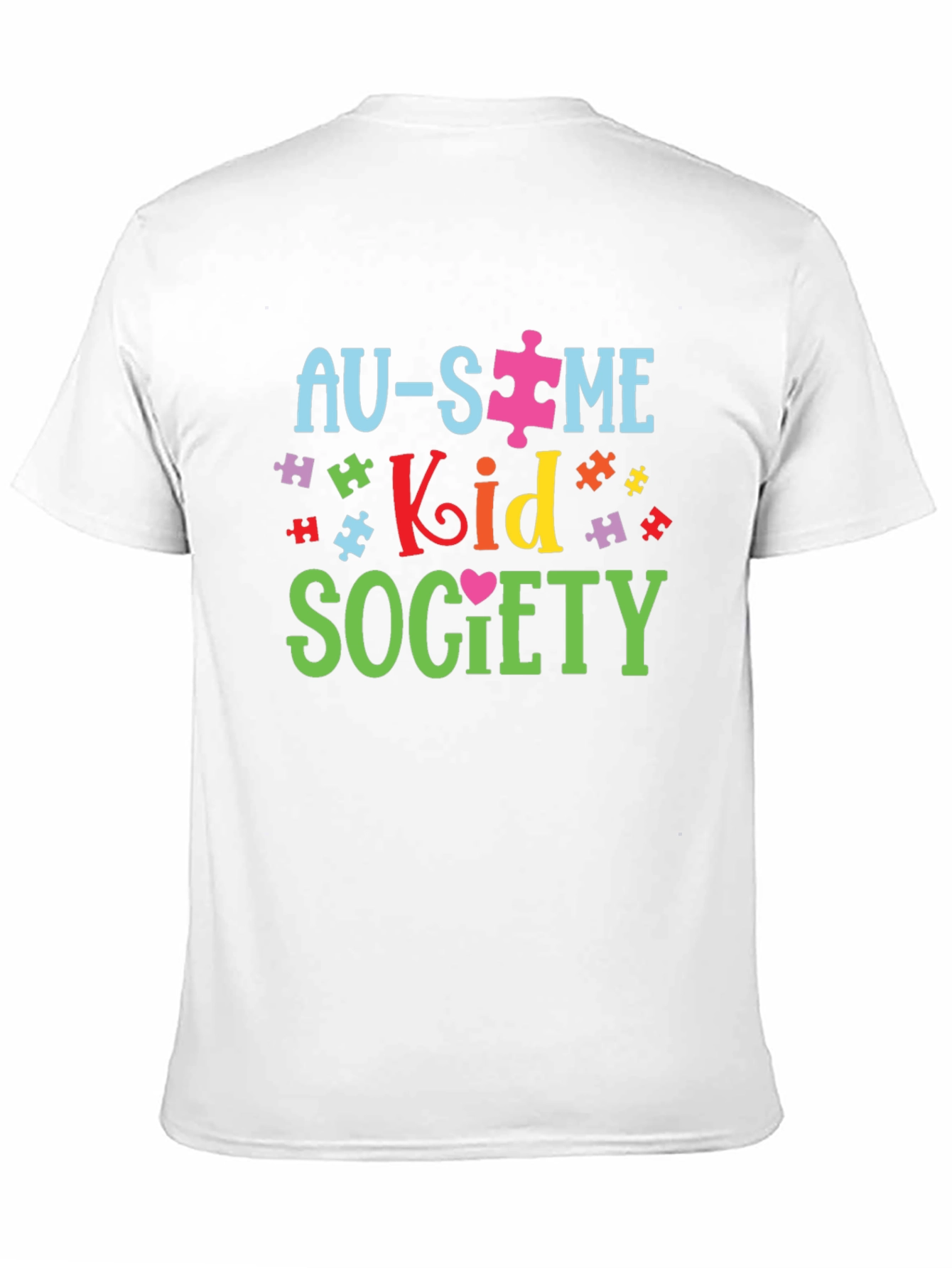Autism Awareness Graphic T-Shirt - Au-Some Kid Society Tee