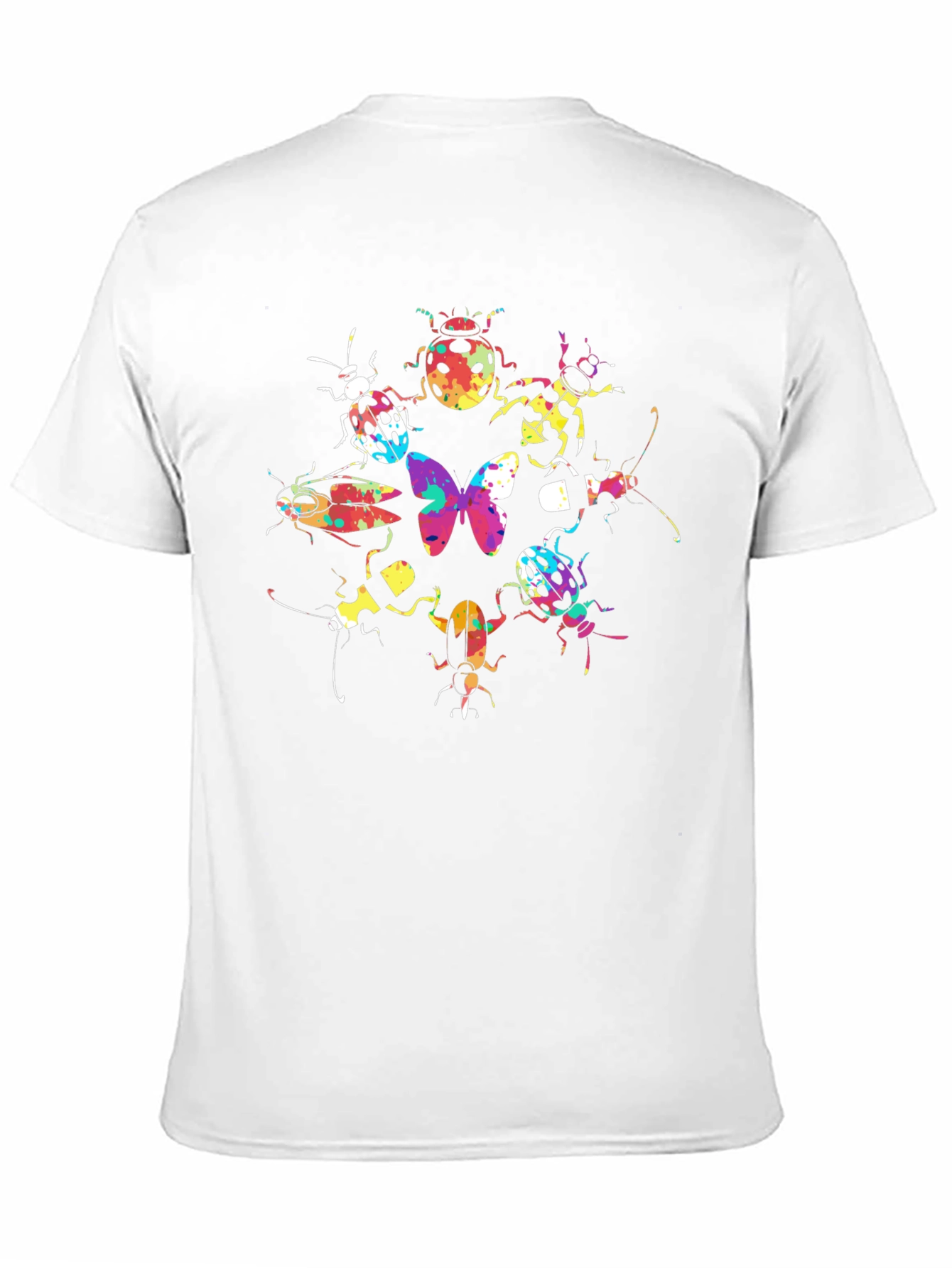 Bug Butterfly Graphic Tee Black