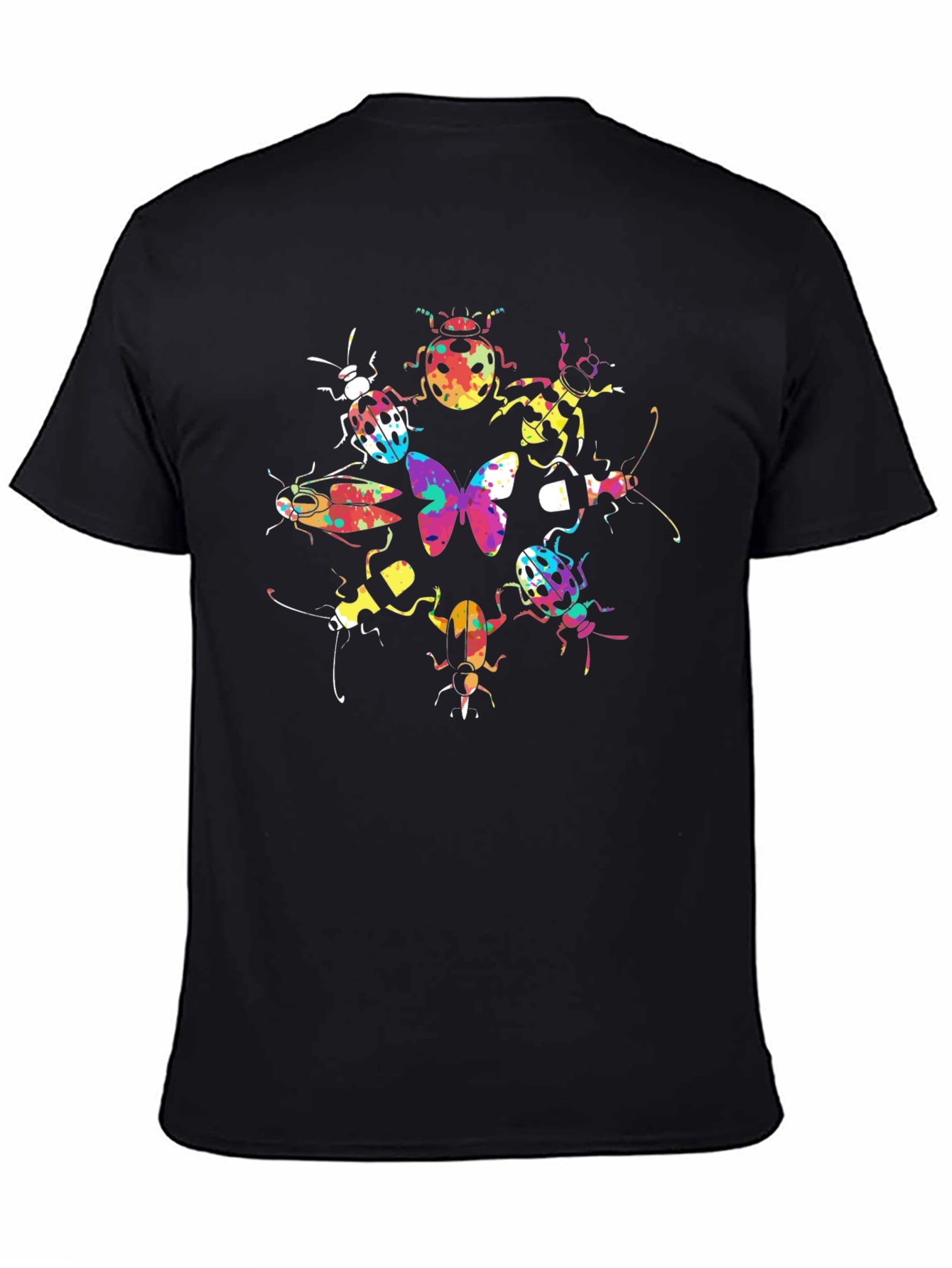Bug Butterfly Graphic Tee Black