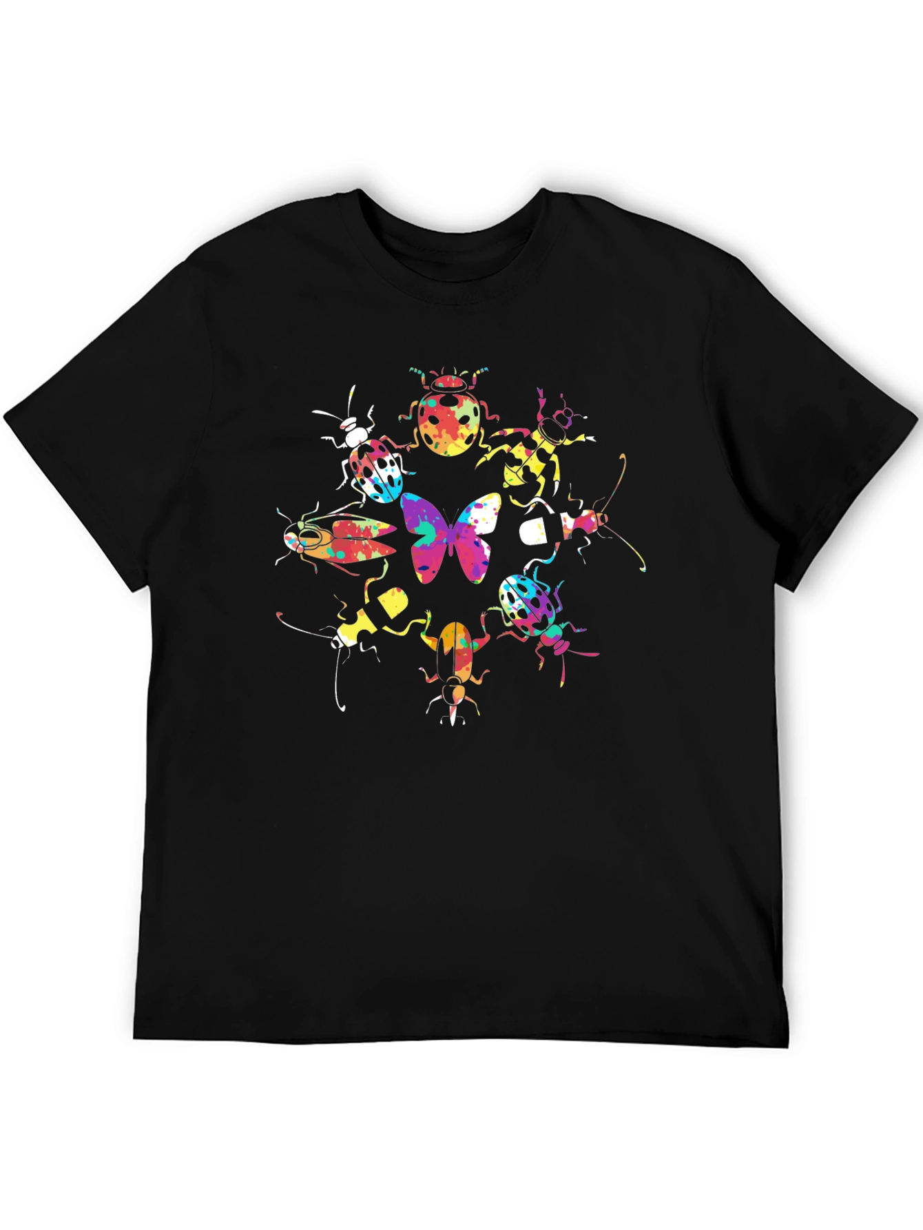 Bug Butterfly Graphic Tee Black