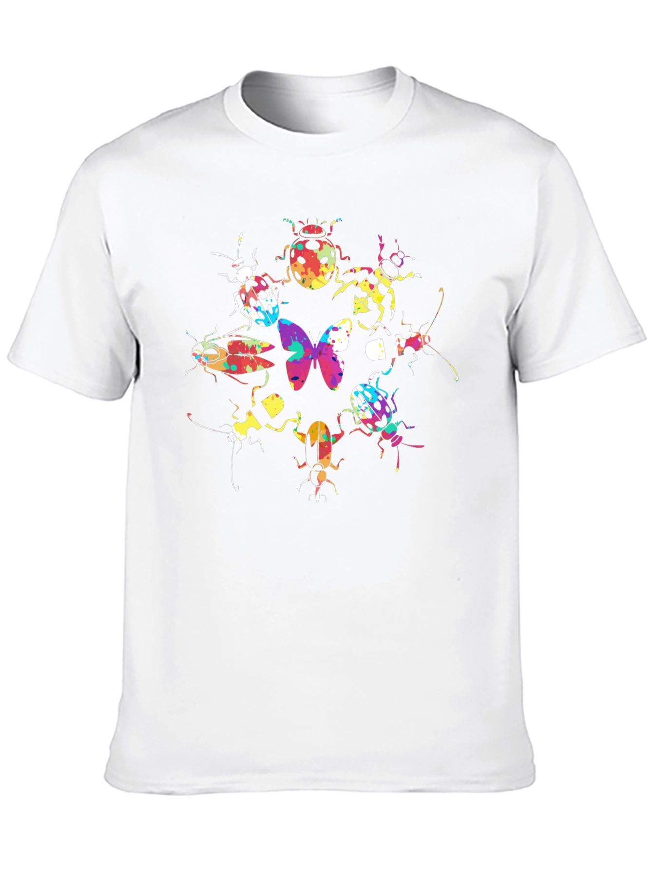 Bug Butterfly Graphic Tee Black