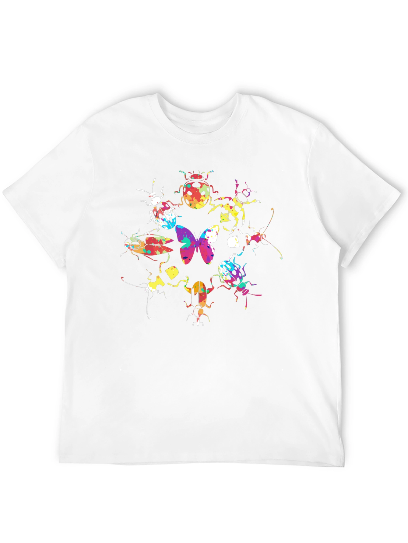Bug Butterfly Graphic Tee Black