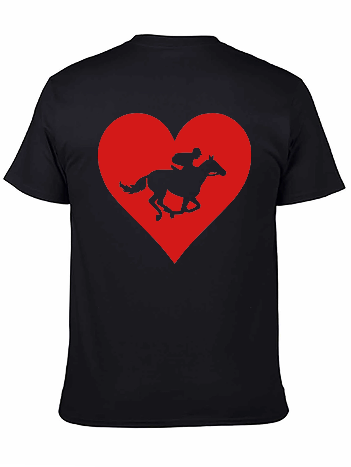Horse Racing Heart Graphic Tee