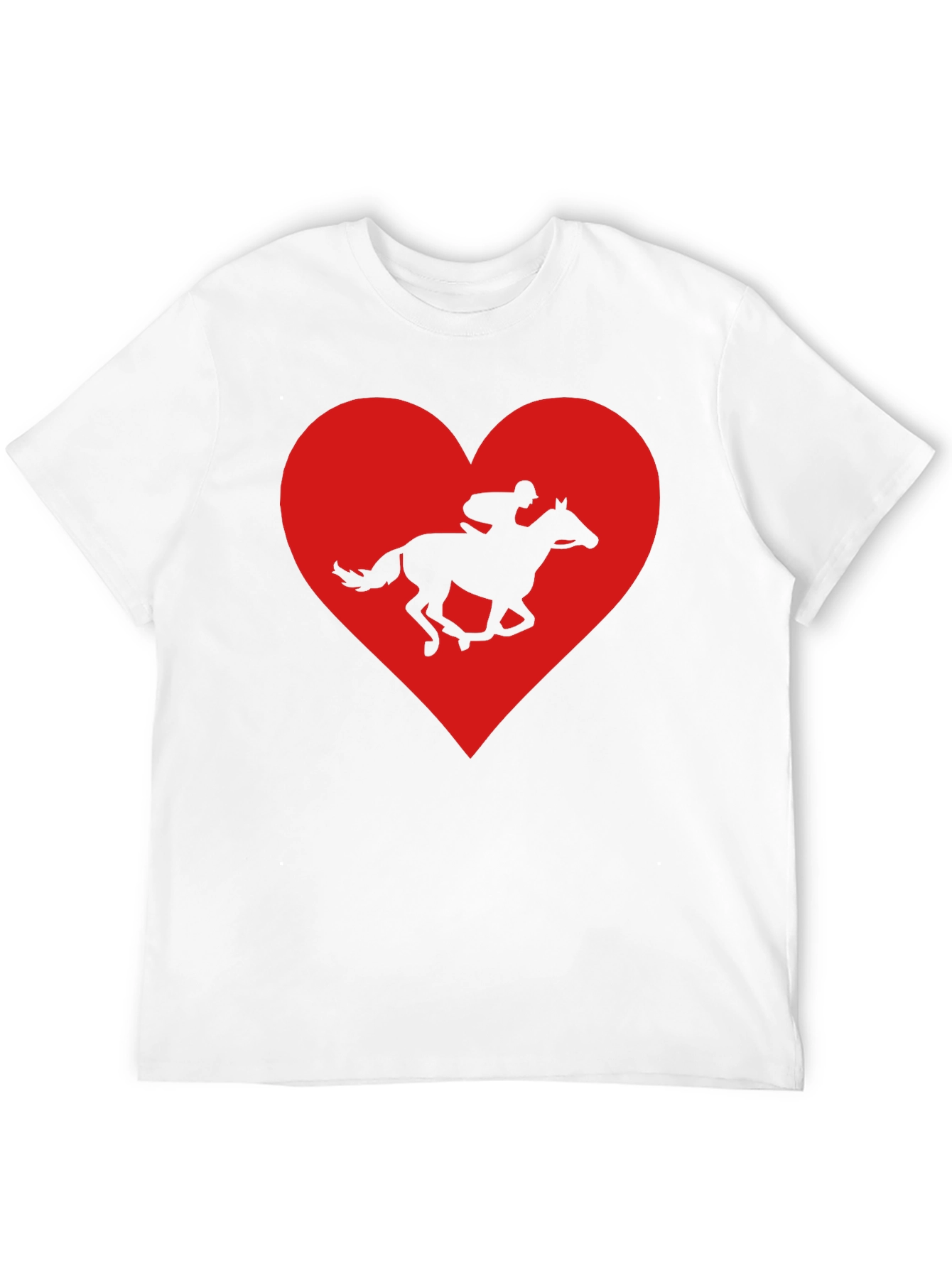 Horse Racing Heart Graphic Tee