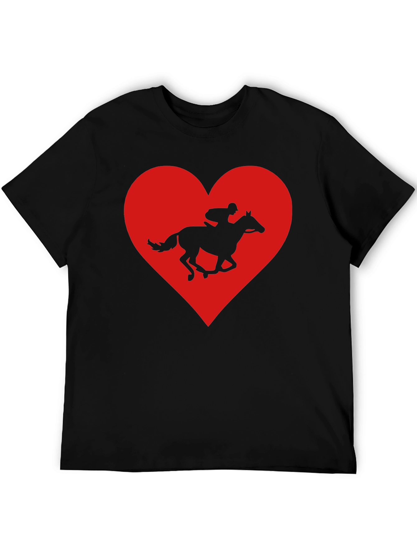 Horse Racing Heart Graphic Tee