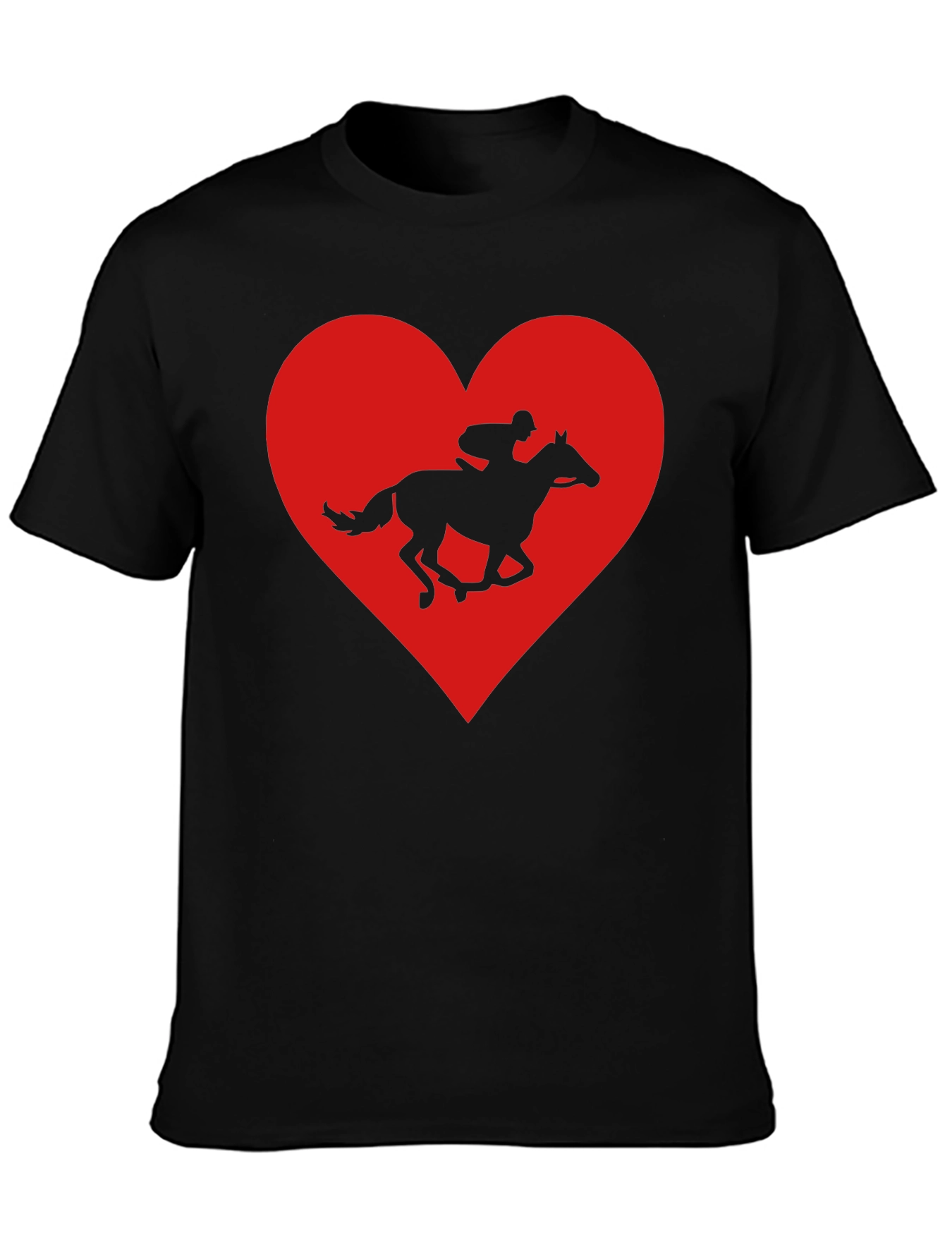 Horse Racing Heart Graphic Tee