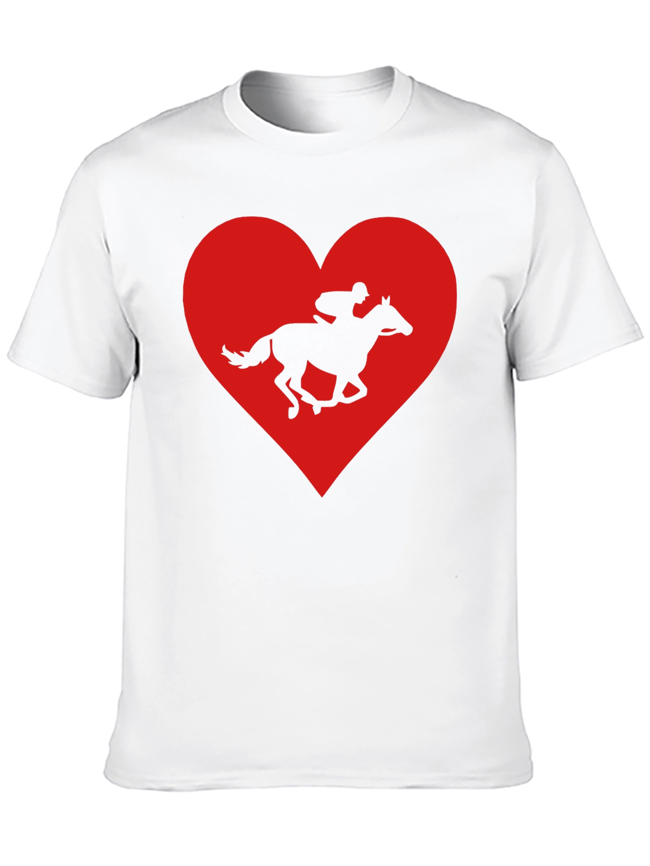 Horse Racing Heart Graphic Tee