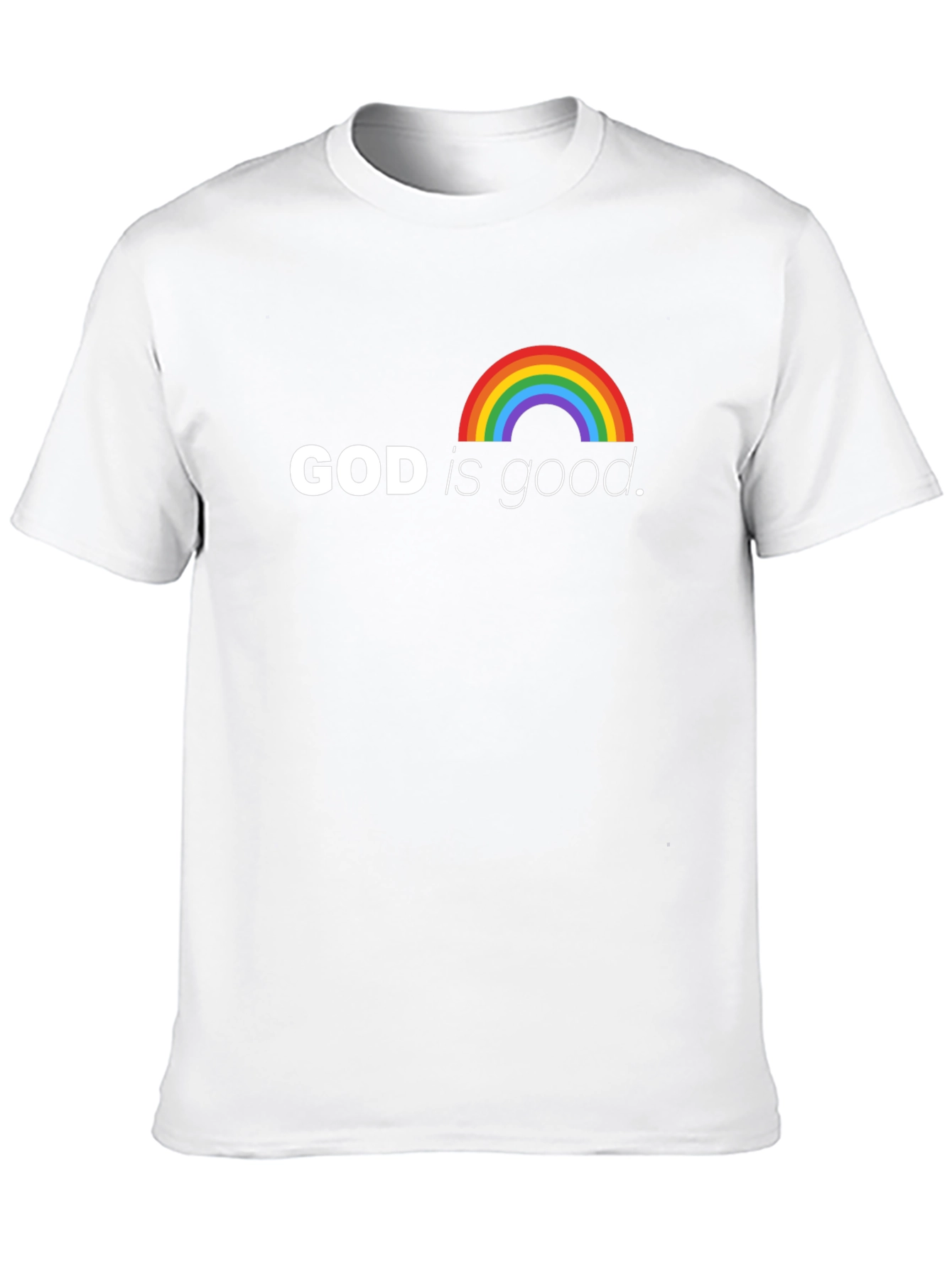 God is Good Rainbow T-Shirt - Faith Based Tee