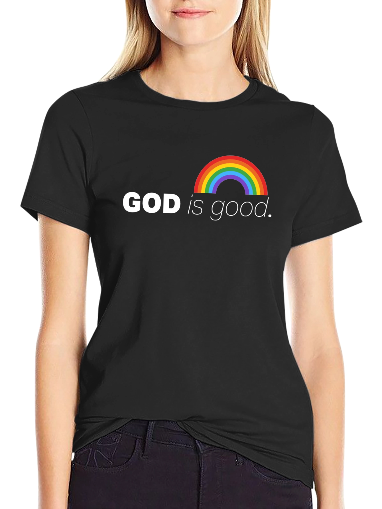 God is Good Rainbow T-Shirt - Faith Based Tee