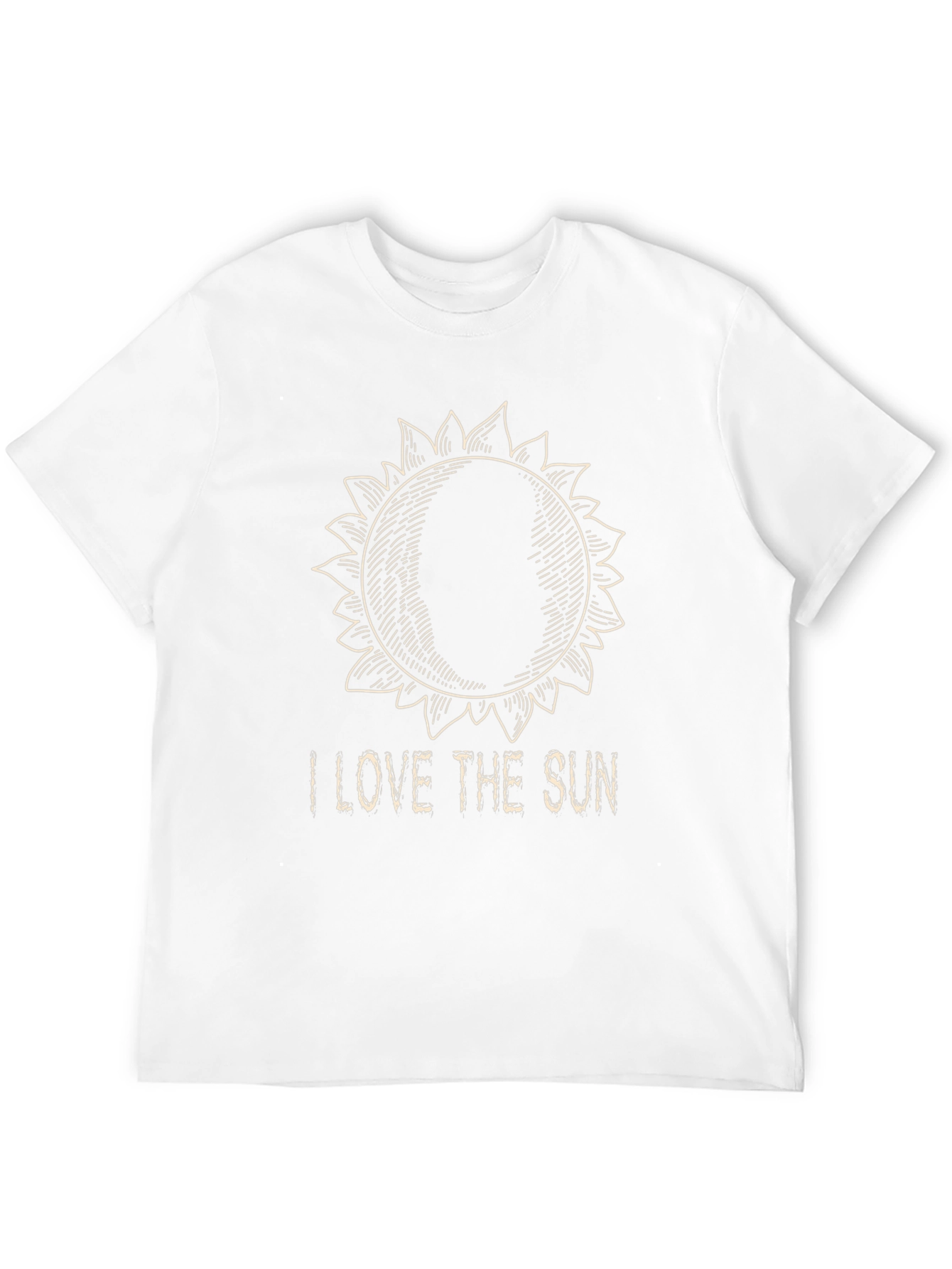 I Love The Sun Graphic T-Shirt - Black