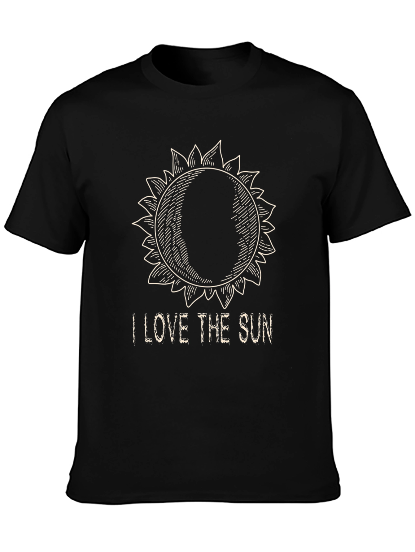 I Love The Sun Graphic T-Shirt - Black