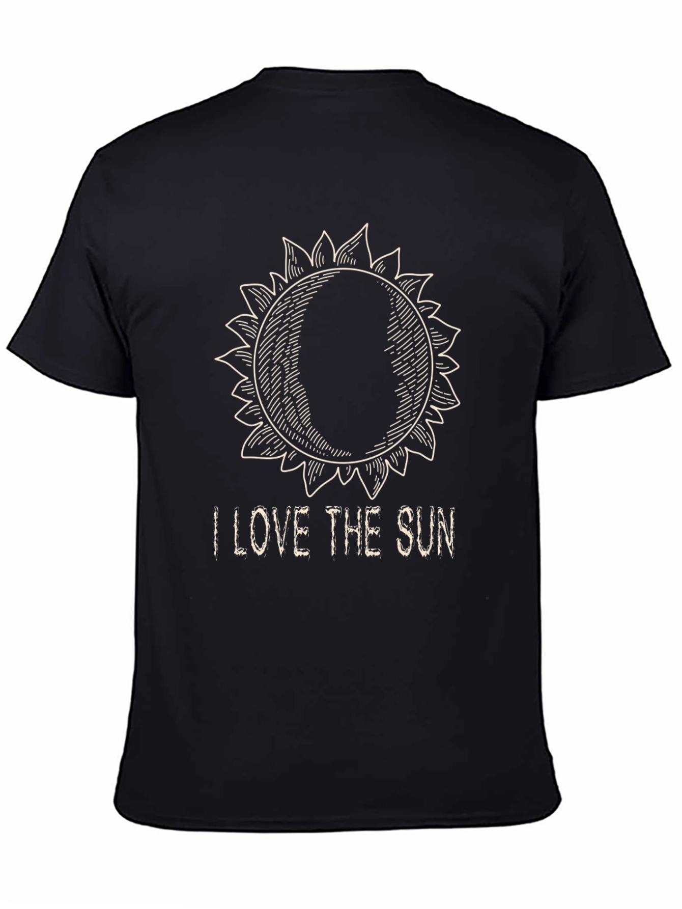 I Love The Sun Graphic T-Shirt - Black
