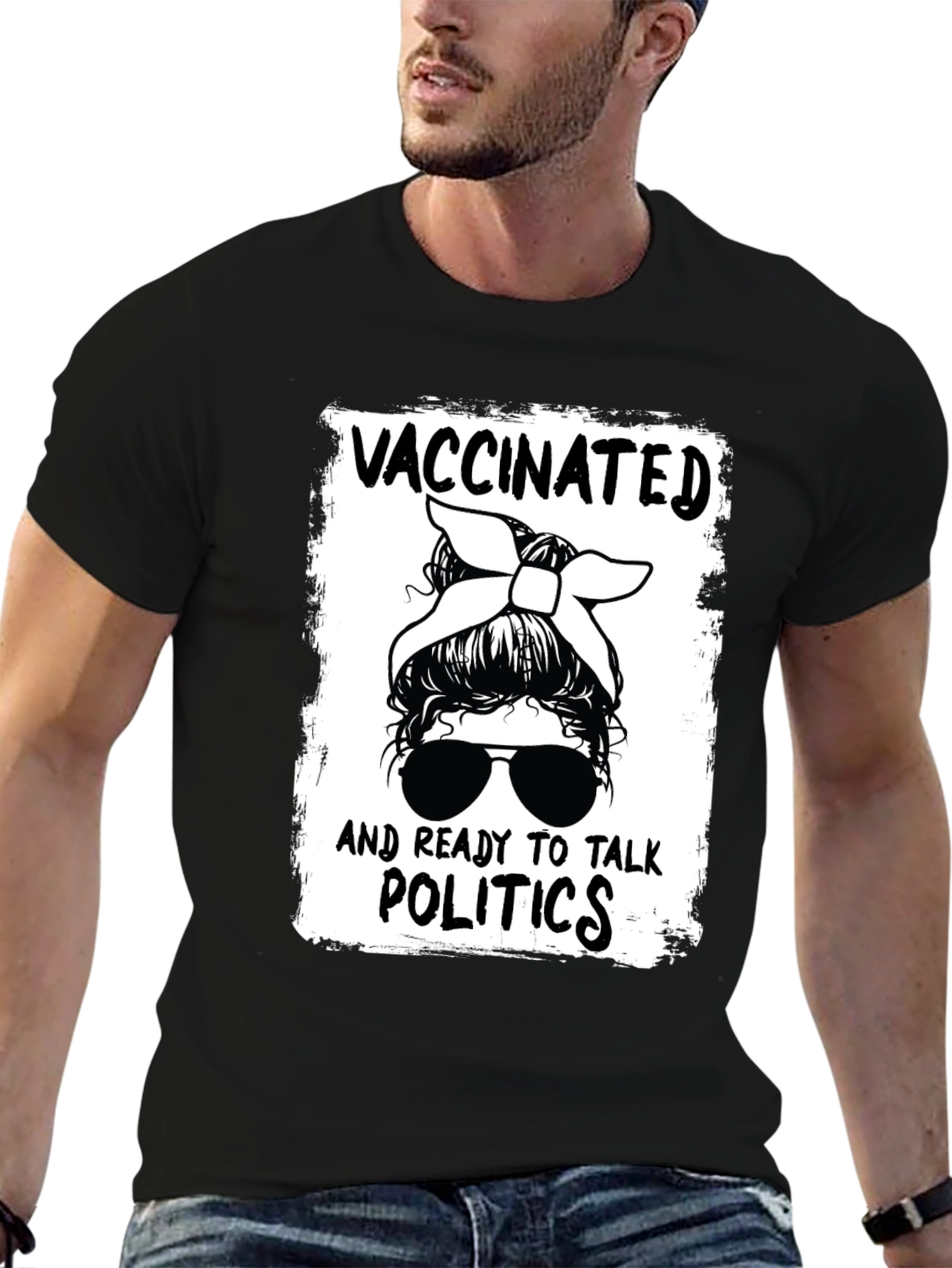 Vaccinated and Ready to Talk Politics Graphic Tee