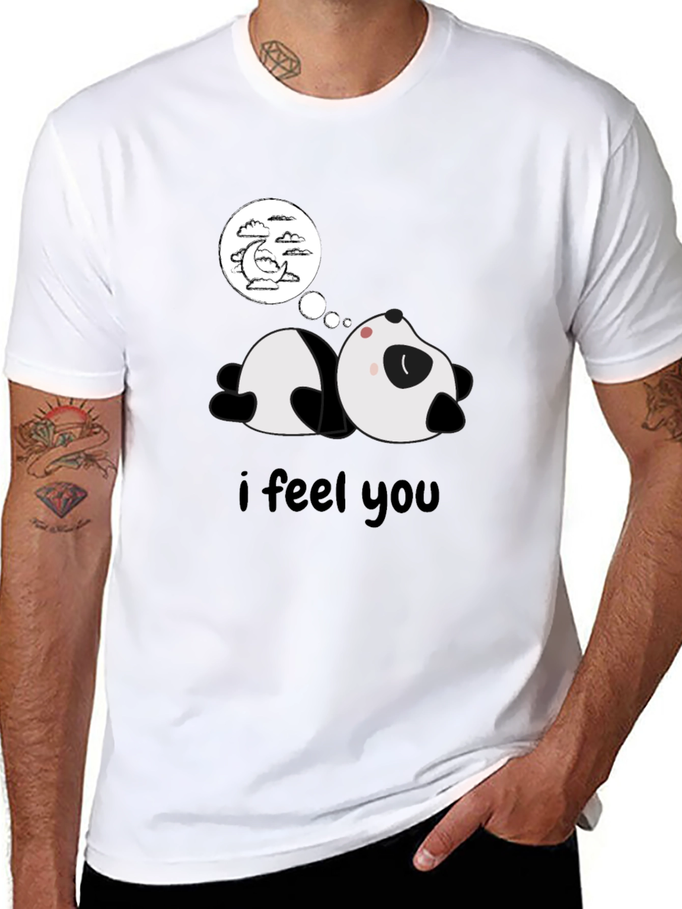 Lazy Panda Sleepy T-Shirt - Dreamy Graphic Tee