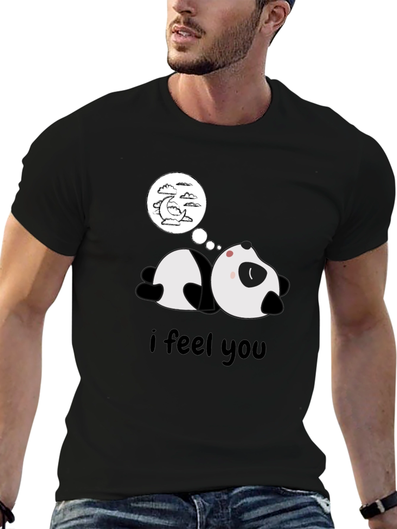 Lazy Panda Sleepy T-Shirt - Dreamy Graphic Tee