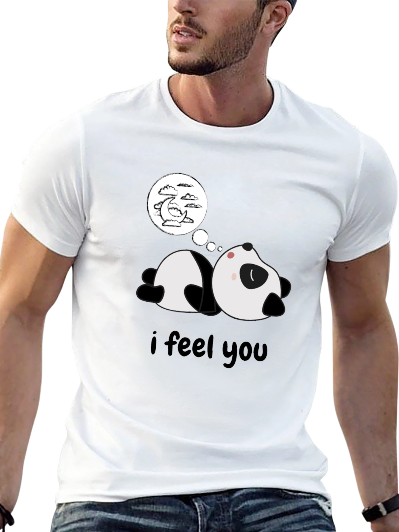 Lazy Panda Sleepy T-Shirt - Dreamy Graphic Tee