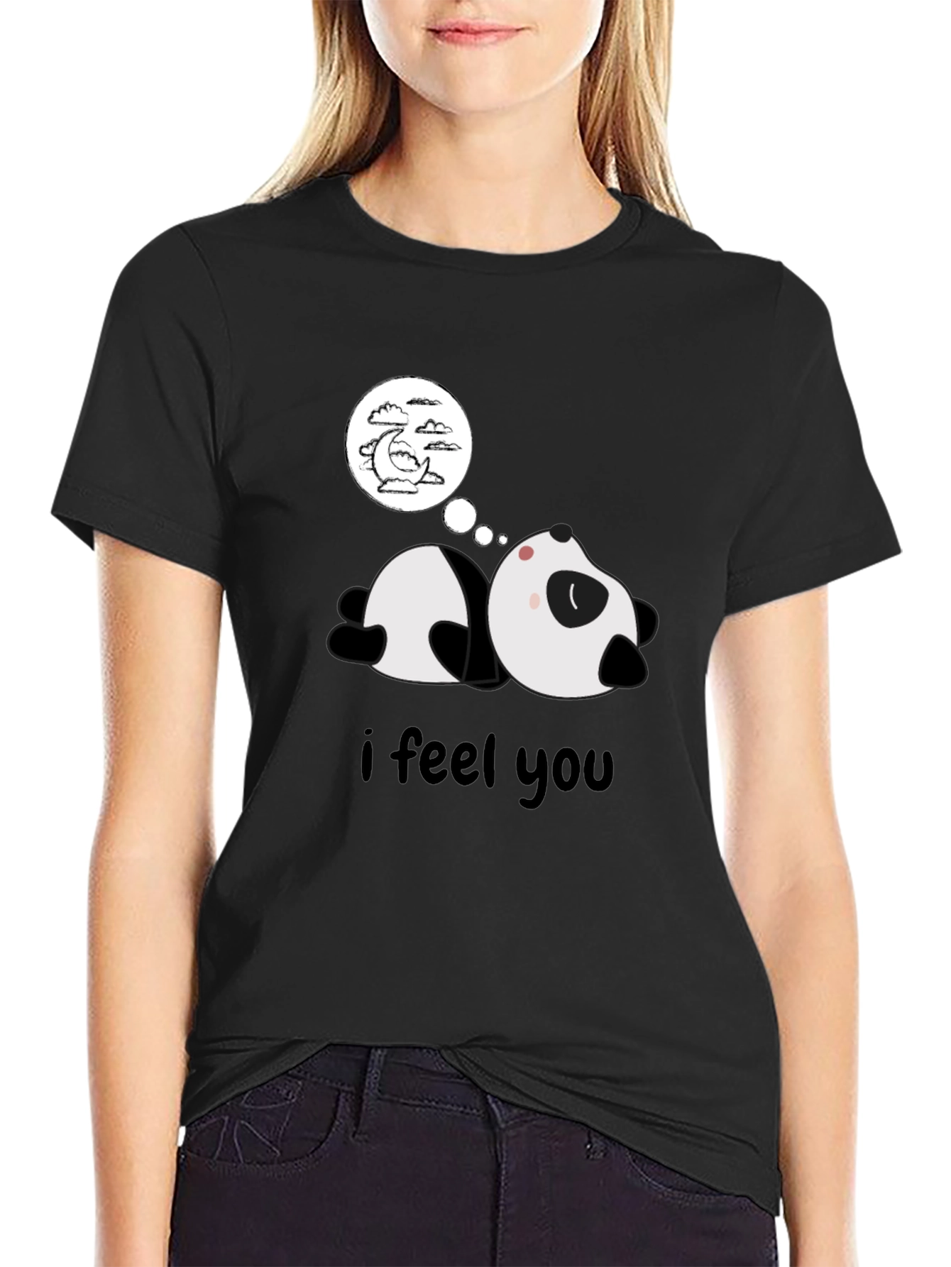 Lazy Panda Sleepy T-Shirt - Dreamy Graphic Tee