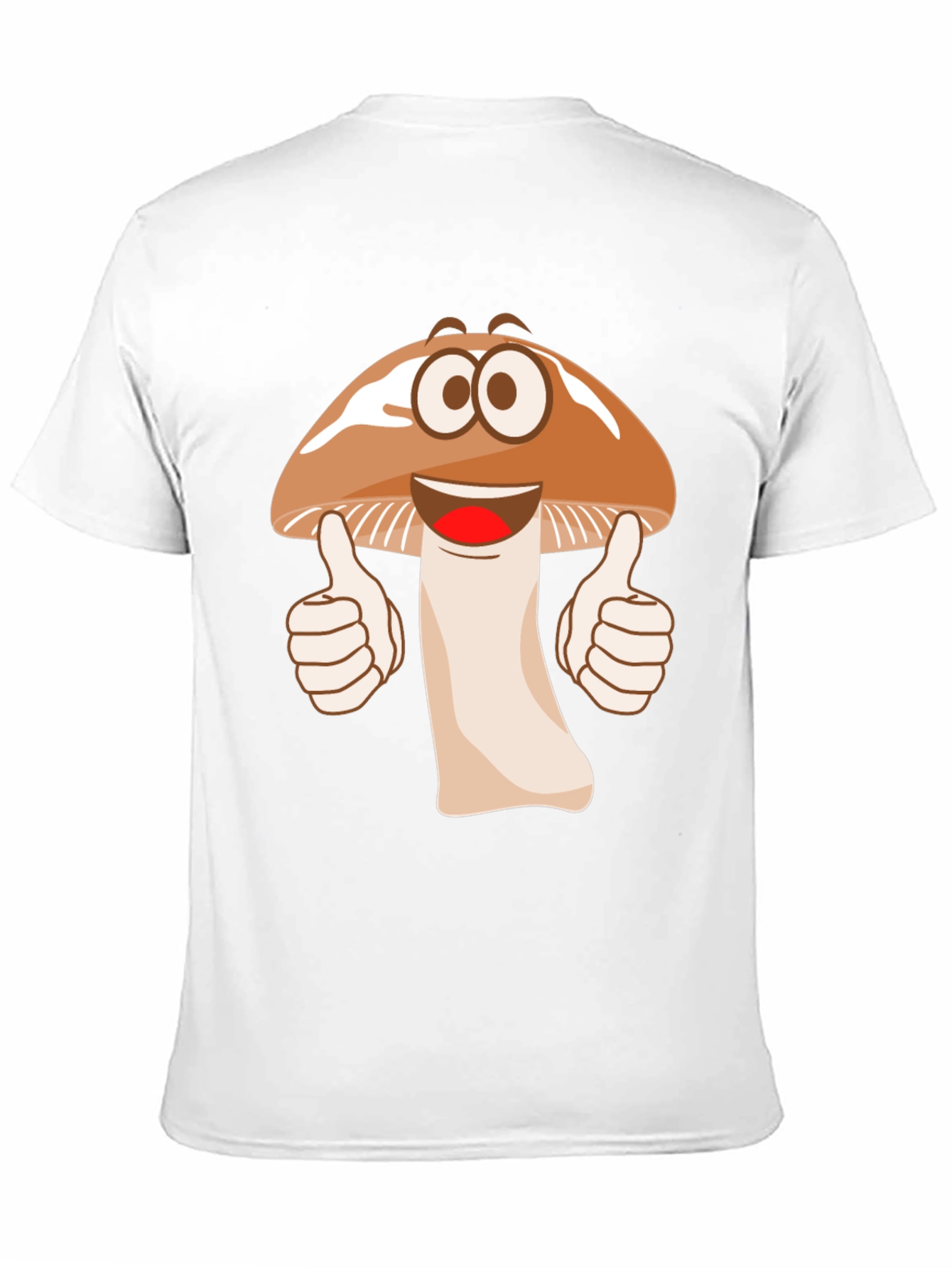 Funny Mushroom Cartoon Graphic T-Shirt