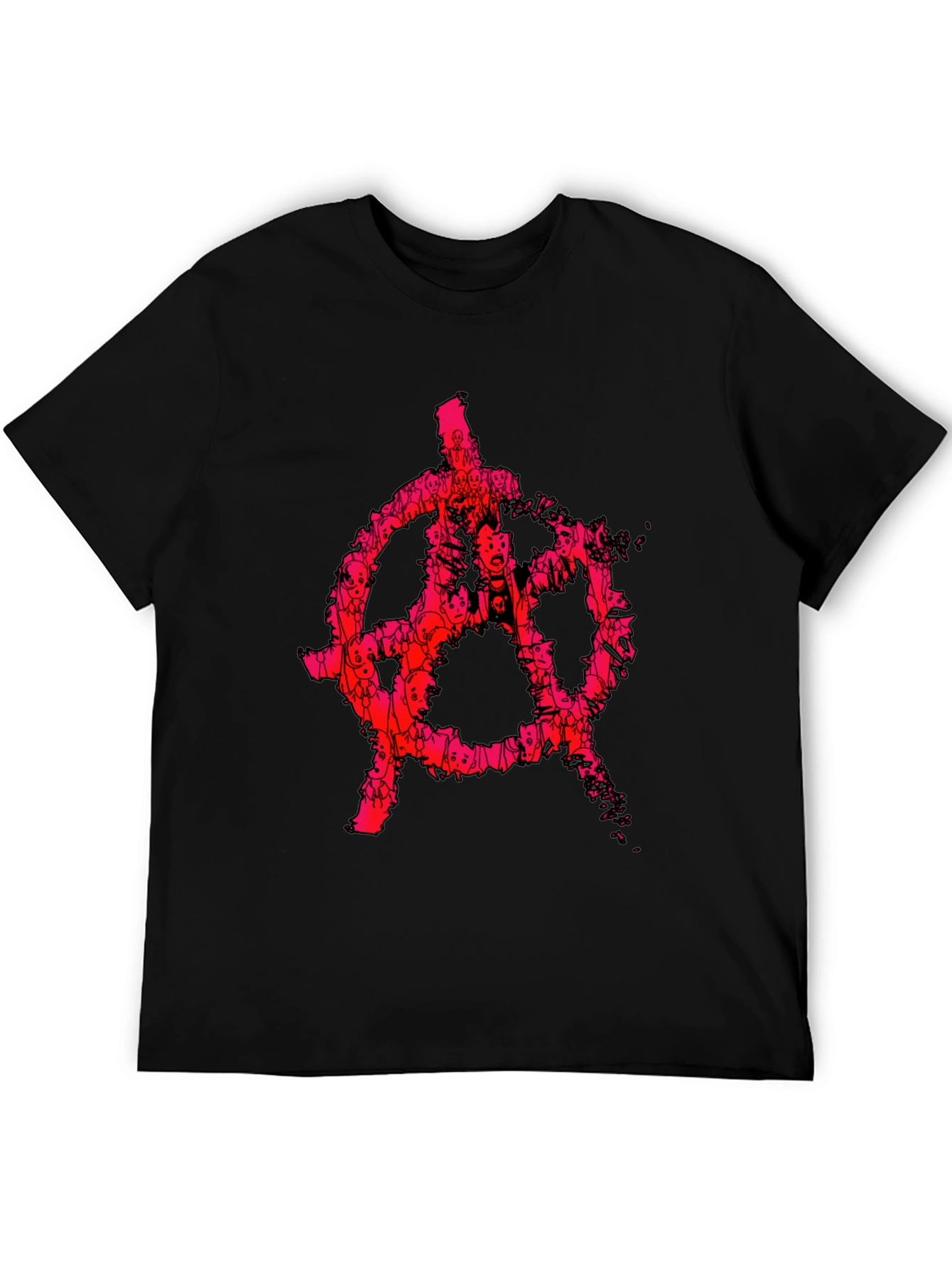 Anarchy Symbol Graphic Tee - Punk Style