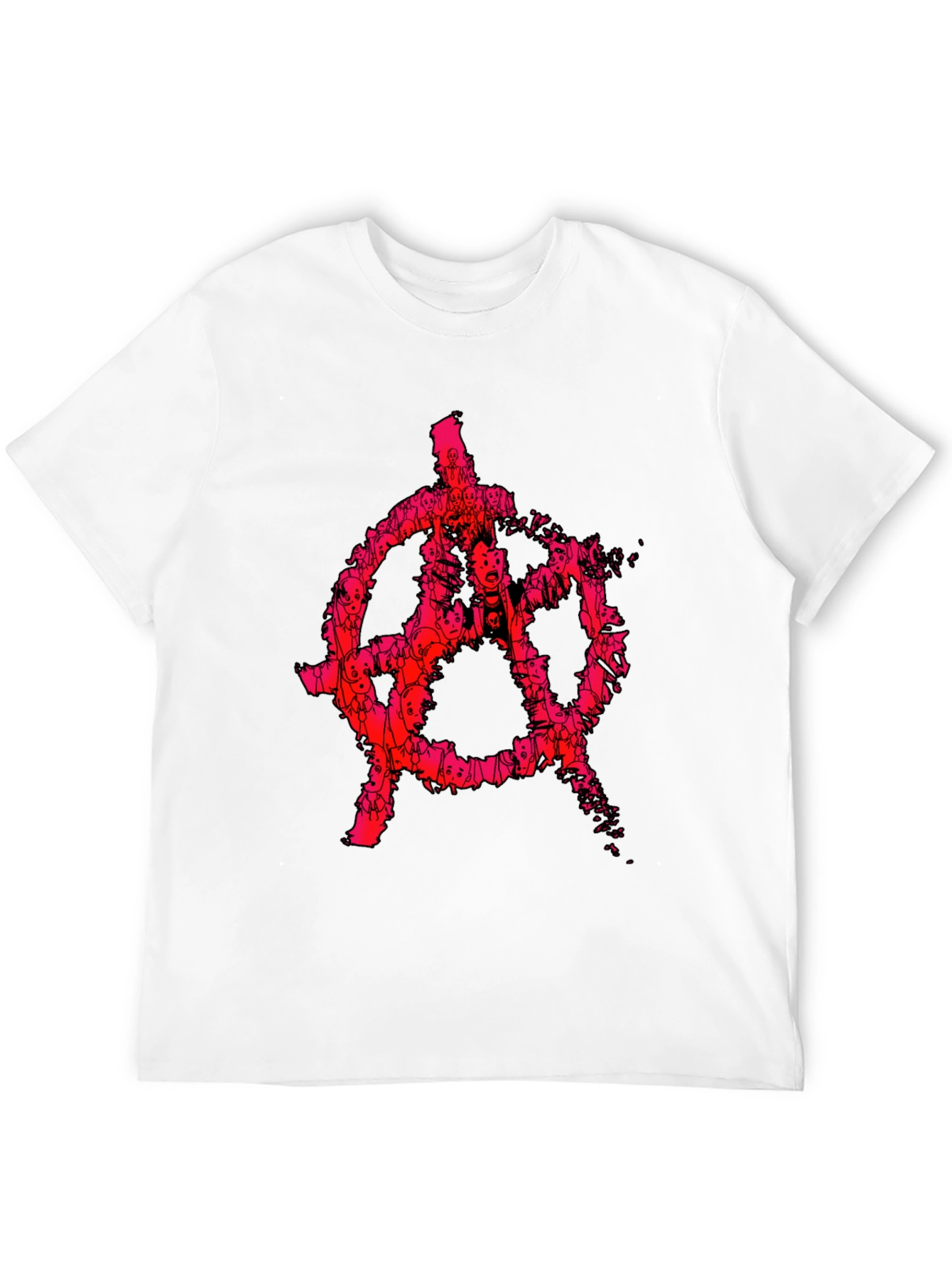 Anarchy Symbol Graphic Tee - Punk Style