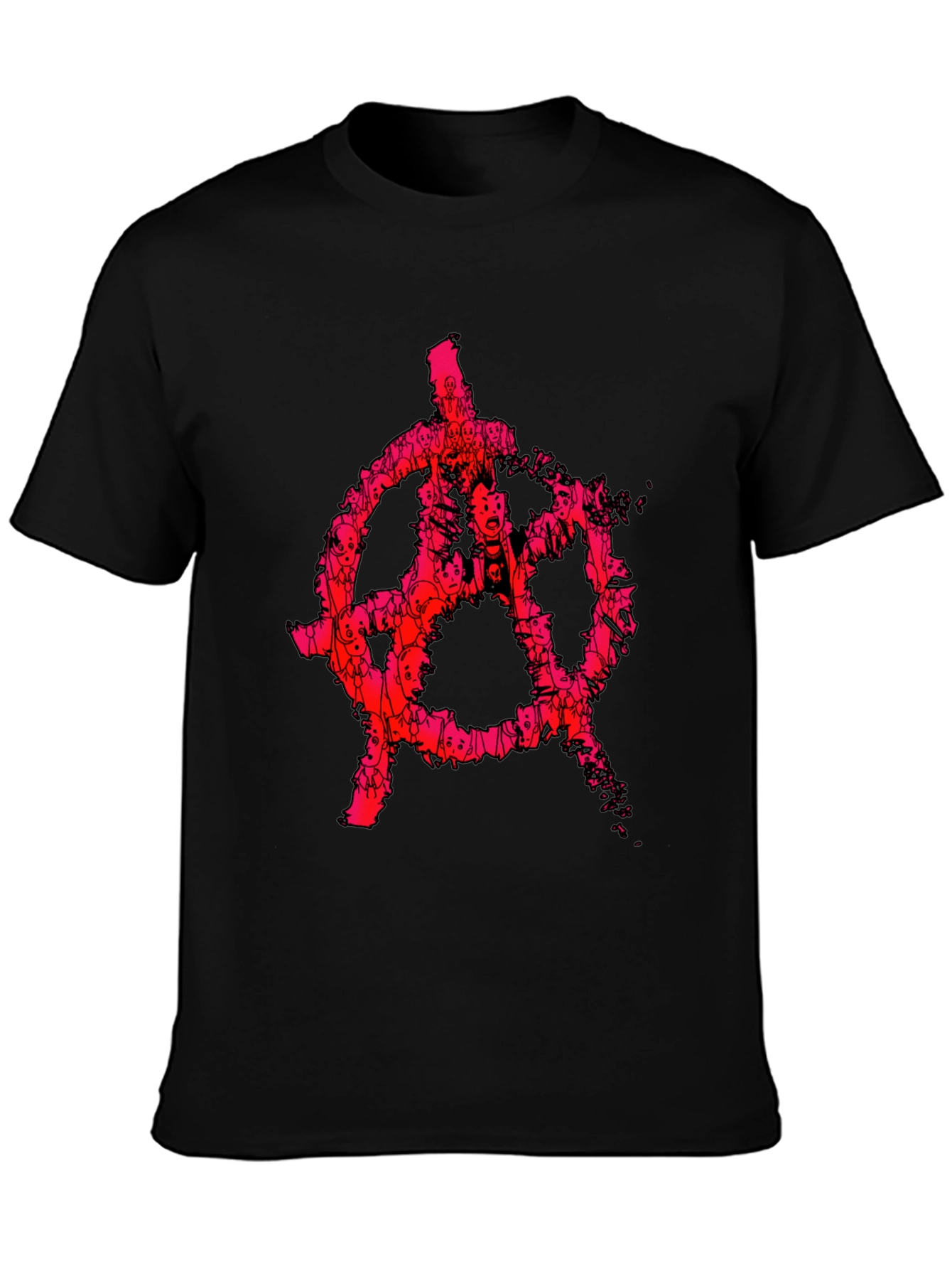 Anarchy Symbol Graphic Tee - Punk Style
