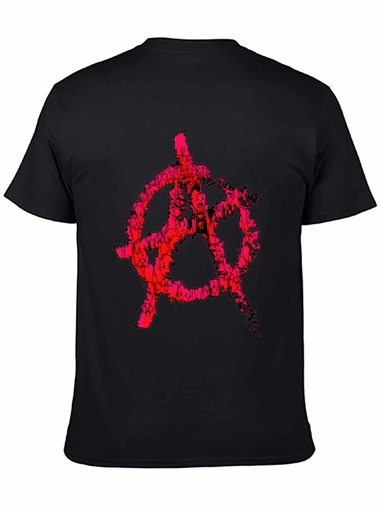 Anarchy Symbol Graphic Tee - Punk Style