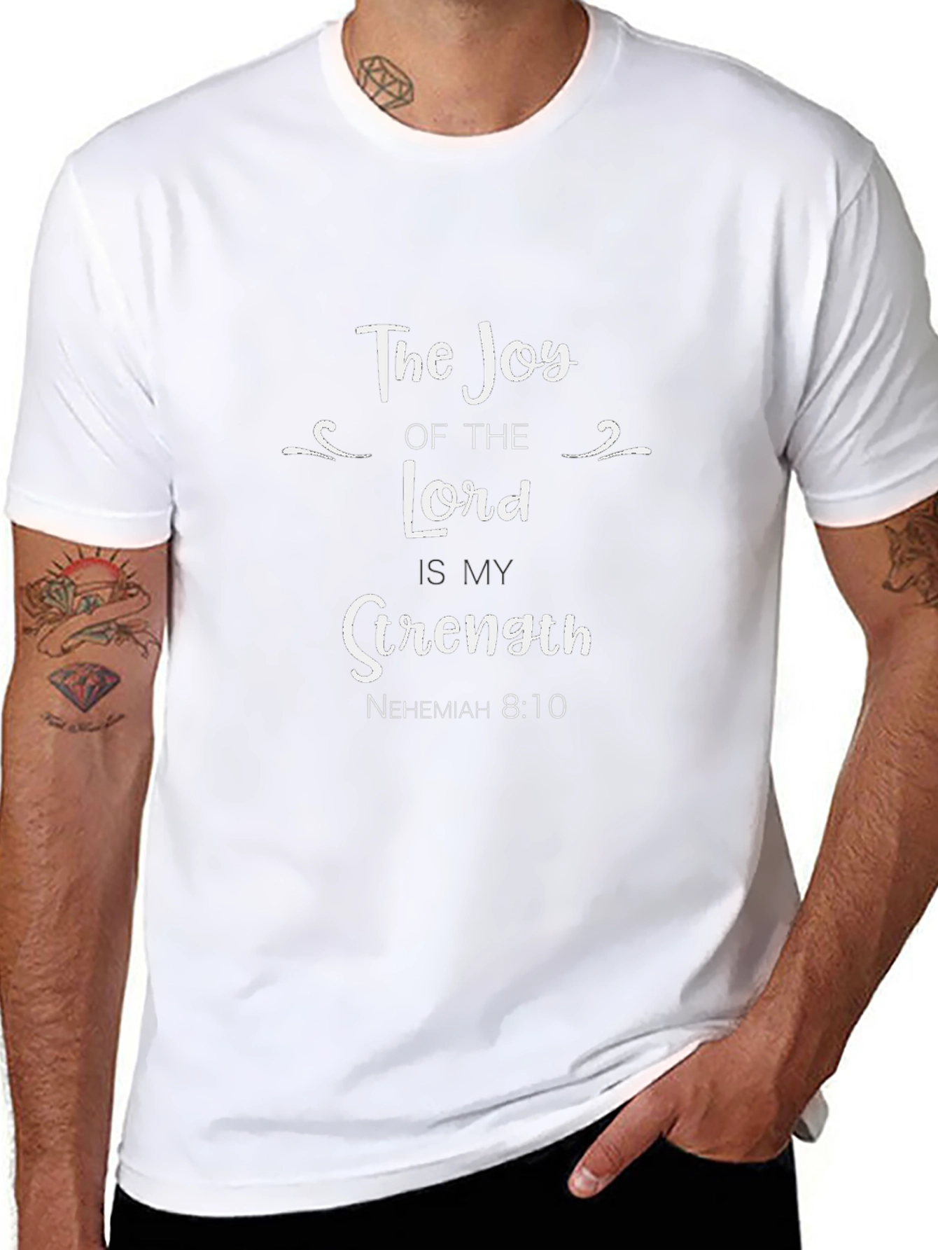 Joy of the Lord T-Shirt - Religious Verse