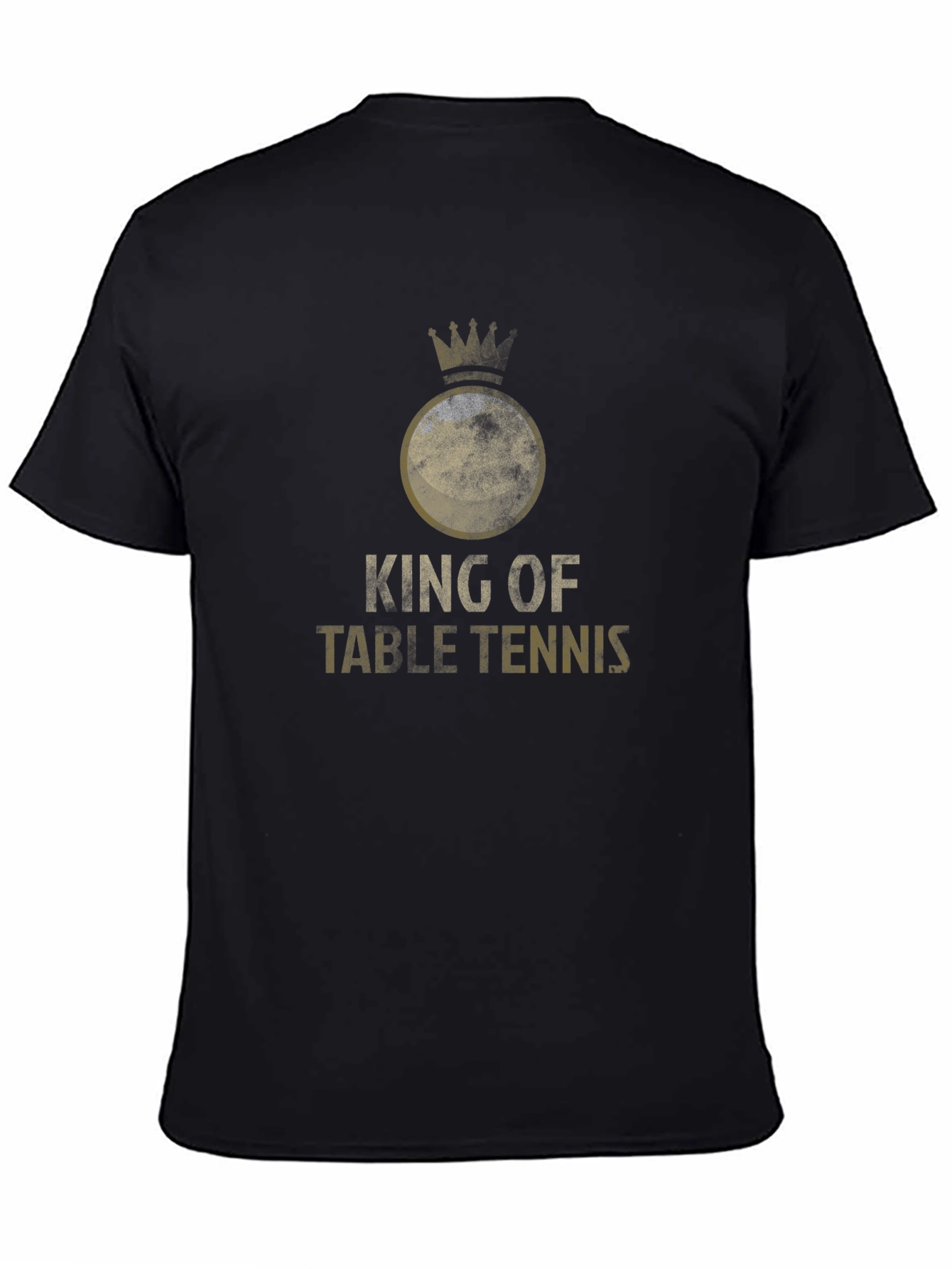 King of Table Tennis Black Graphic Tee